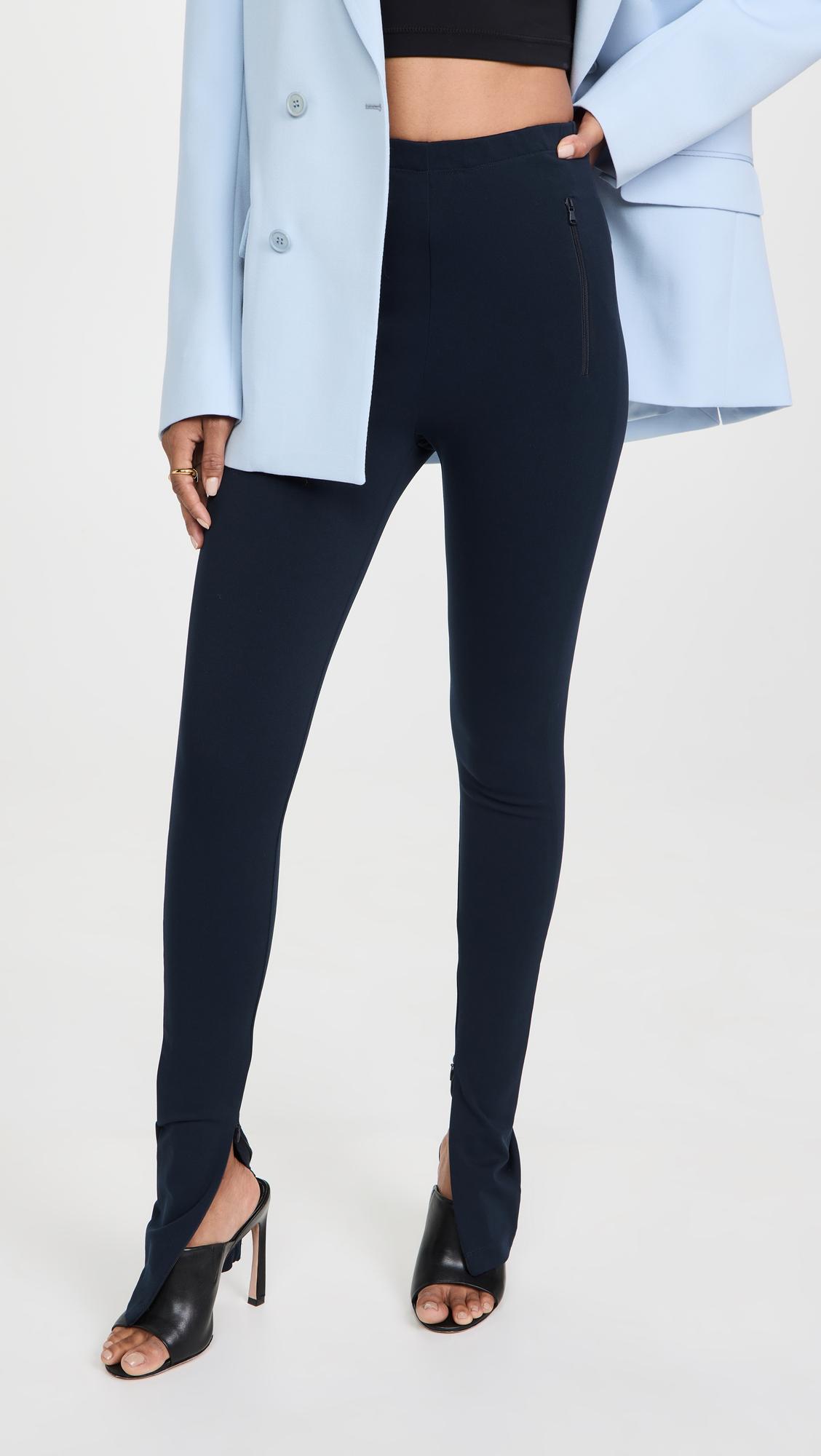 Wardrobe NYC Side Zip Legging in Blue Lyst