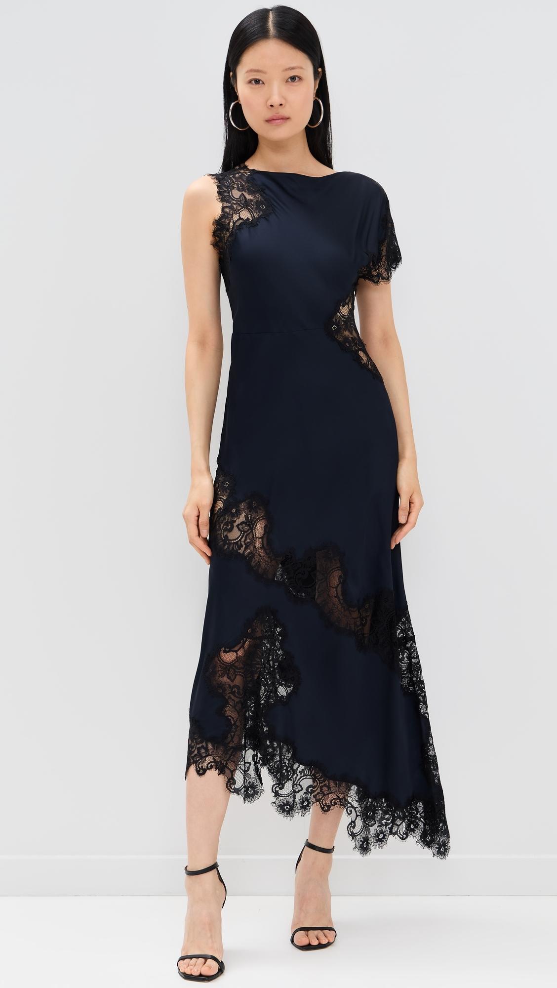 alc blue lace dress A.L.C. Eden Lace Mini Dress in Slate Blue, Size 8