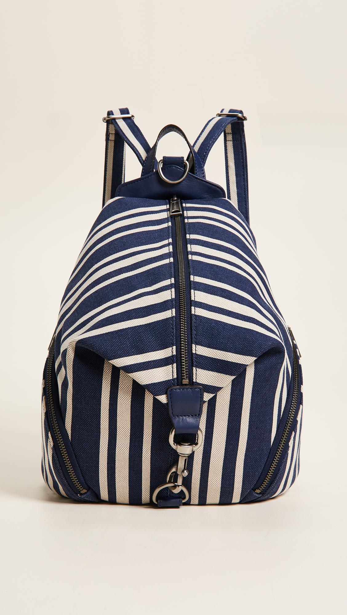 Rebecca Minkoff Canvas Julian Backpack in Blue - Lyst