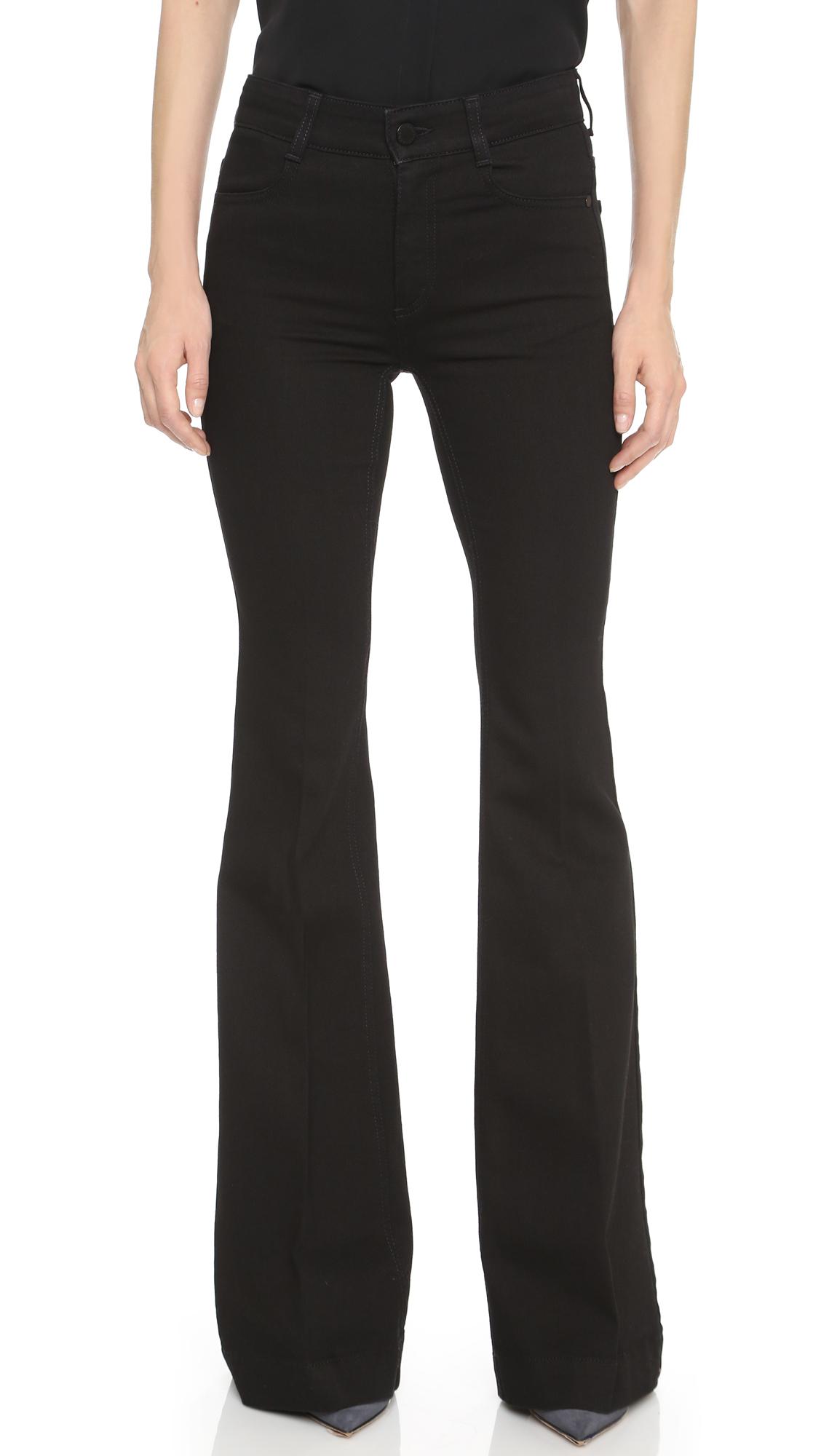 Stella McCartney The 70s Flare Jeans in Black | Lyst