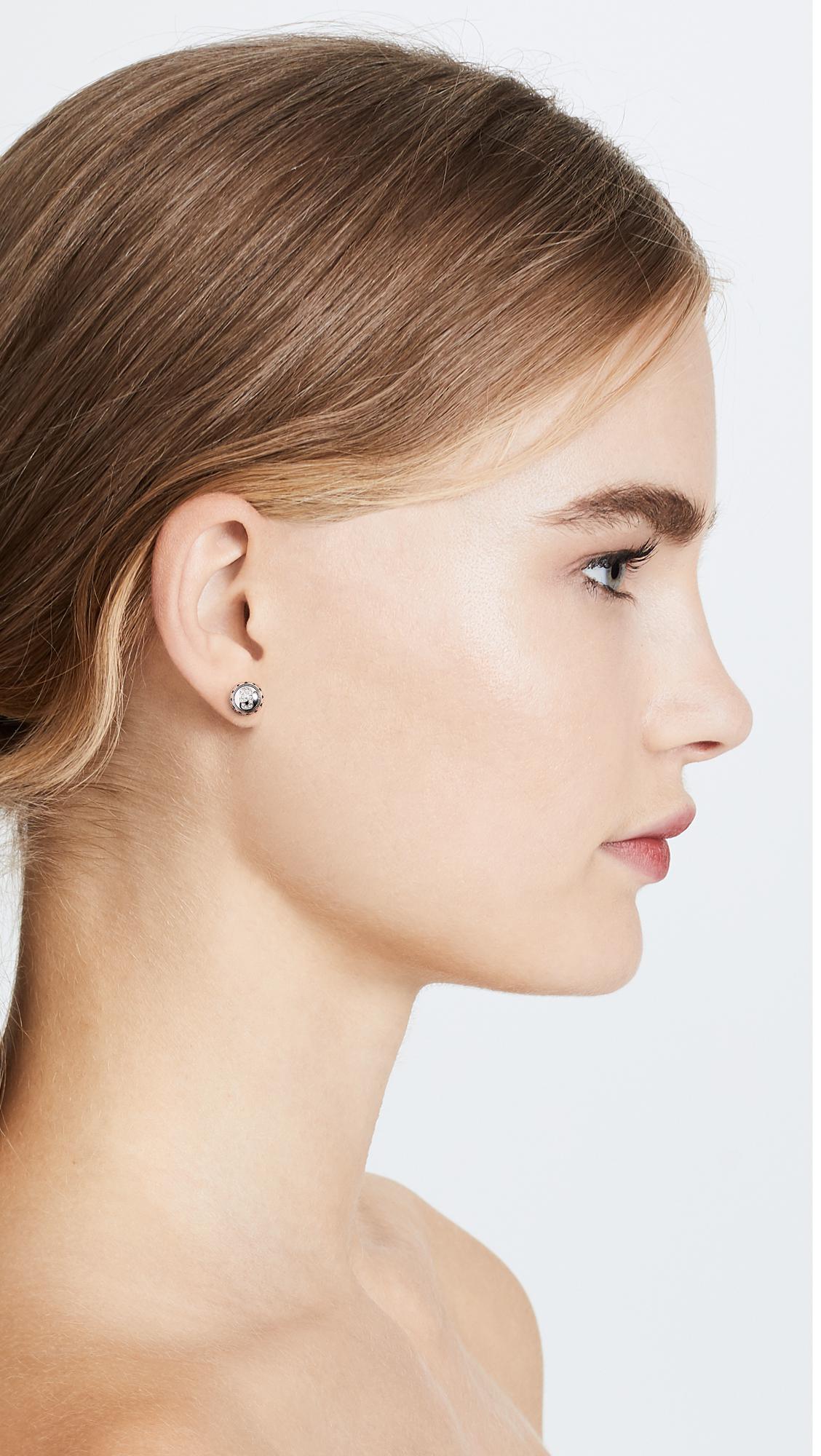 Marc Jacobs Medallion Studs in Silver (Metallic) | Lyst