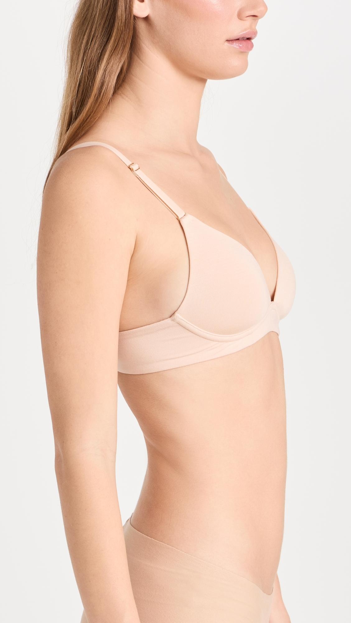 Lively The All-day Plunge No-wire Bra in Natural