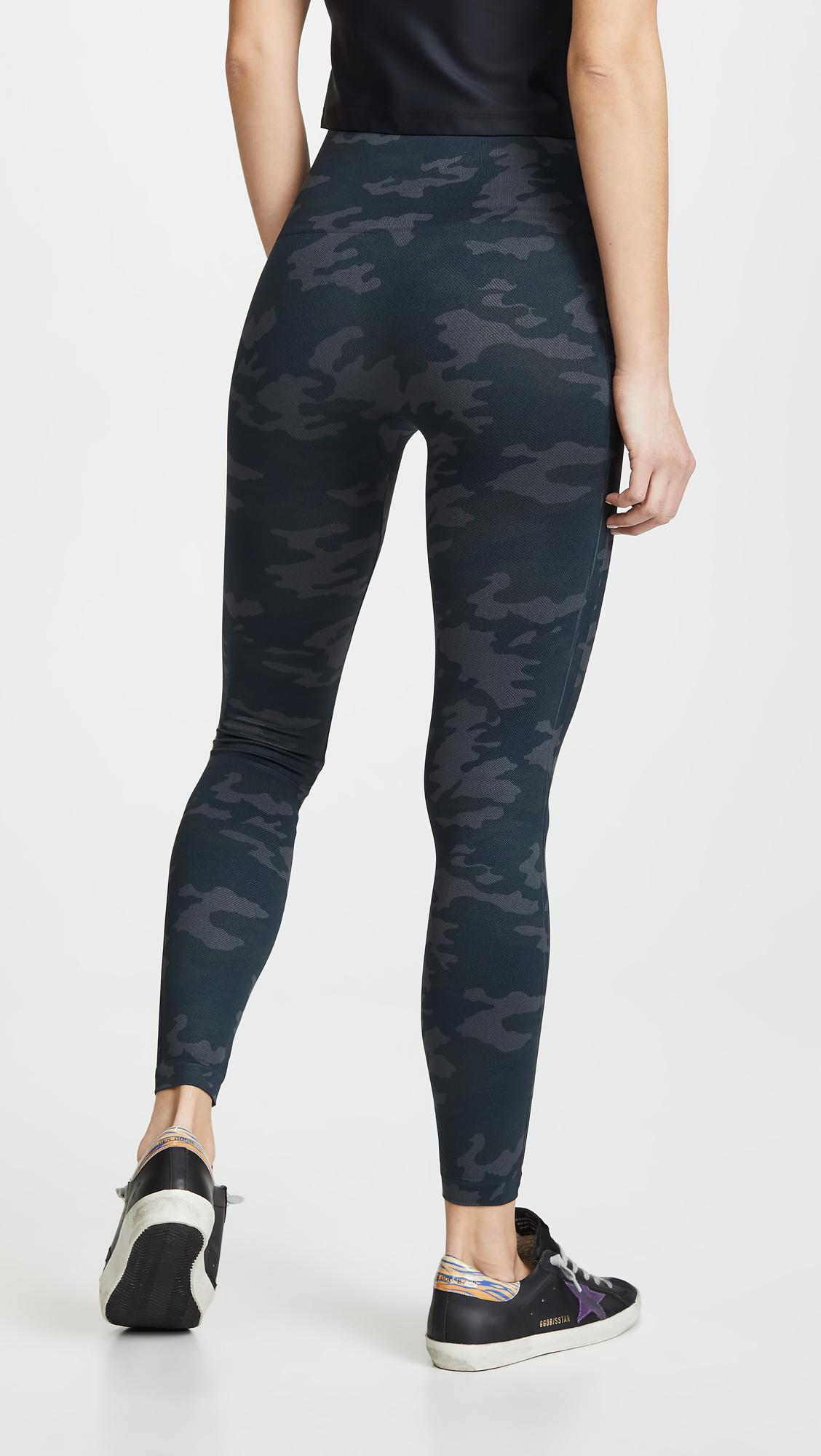 Spanx Seamless Camo Leggings in Black 