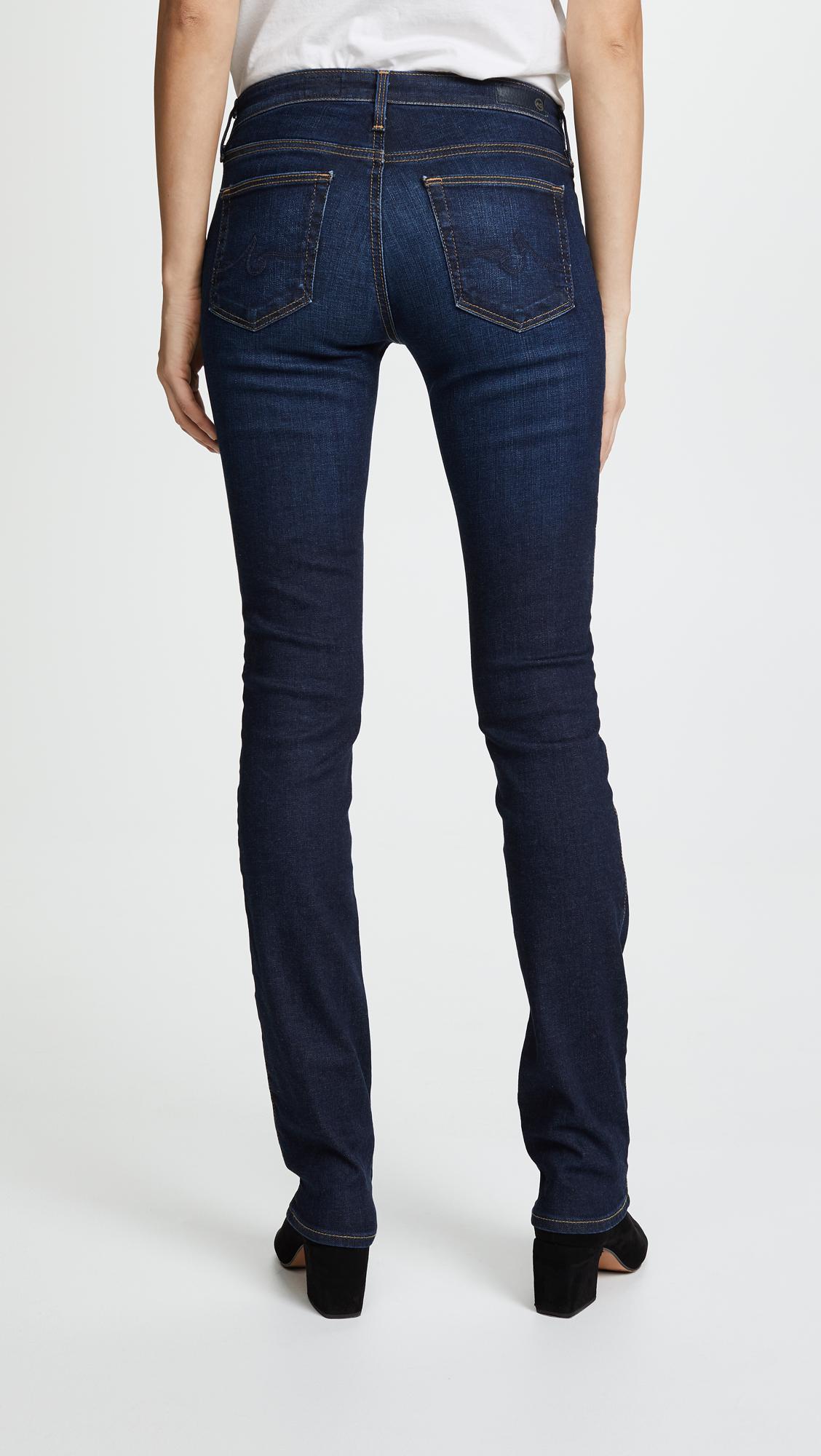 AG Jeans Denim Harper Essential Straight Leg Jeans in Blue | Lyst