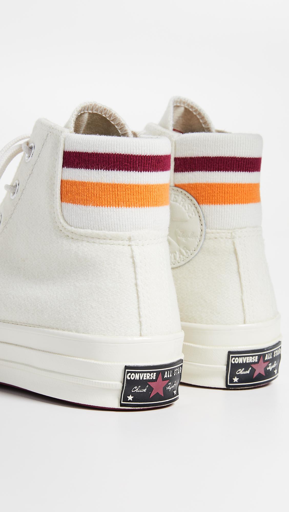Converse Chuck 70 Retro Stripe High Top Sneakers in White | Lyst