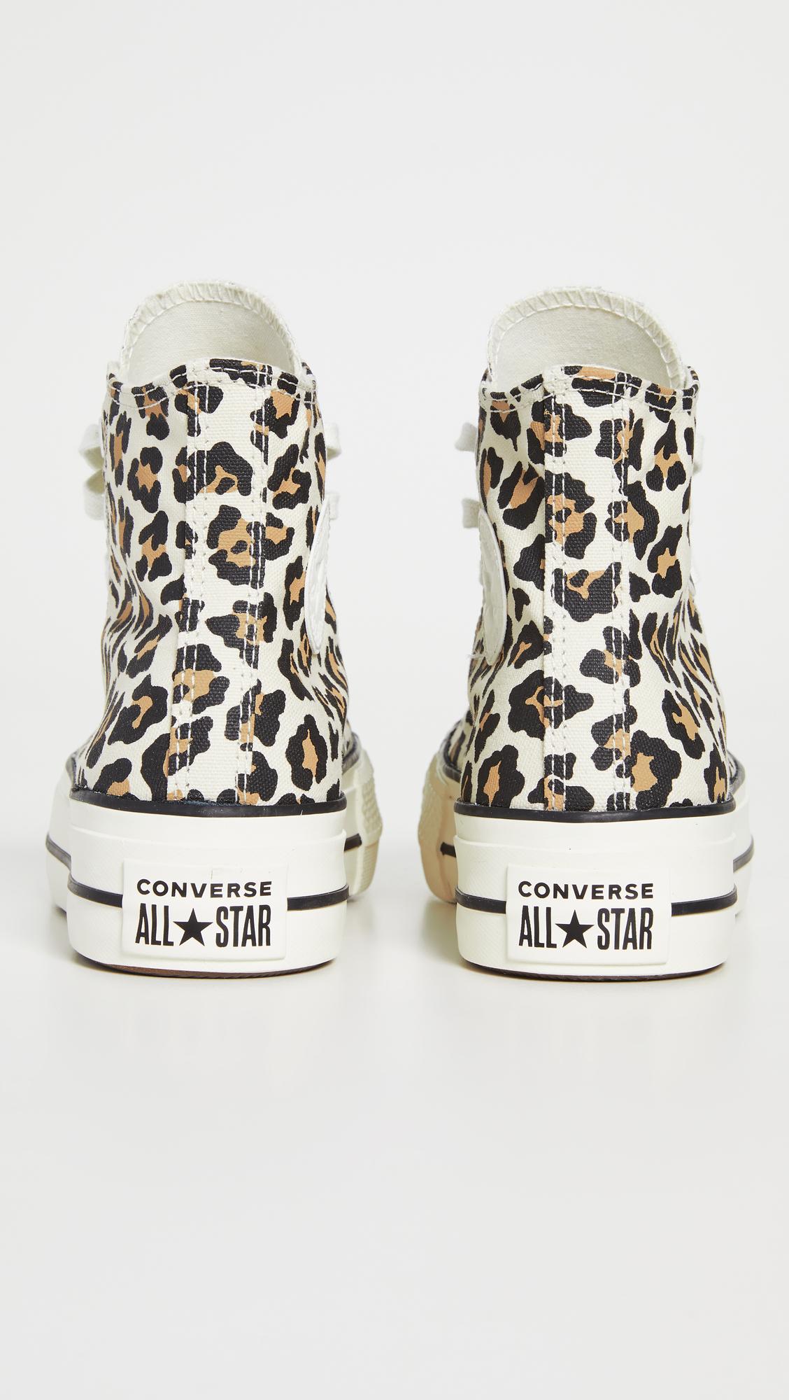 Converse Chuck Taylor All Star Leopard Platform High Top Sneakers | Lyst