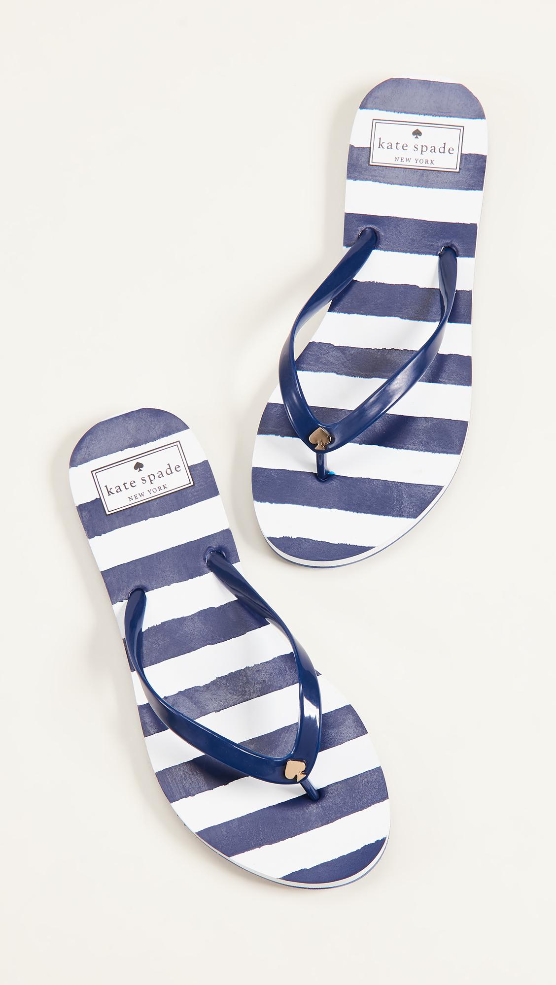 kate spade navy flip flops