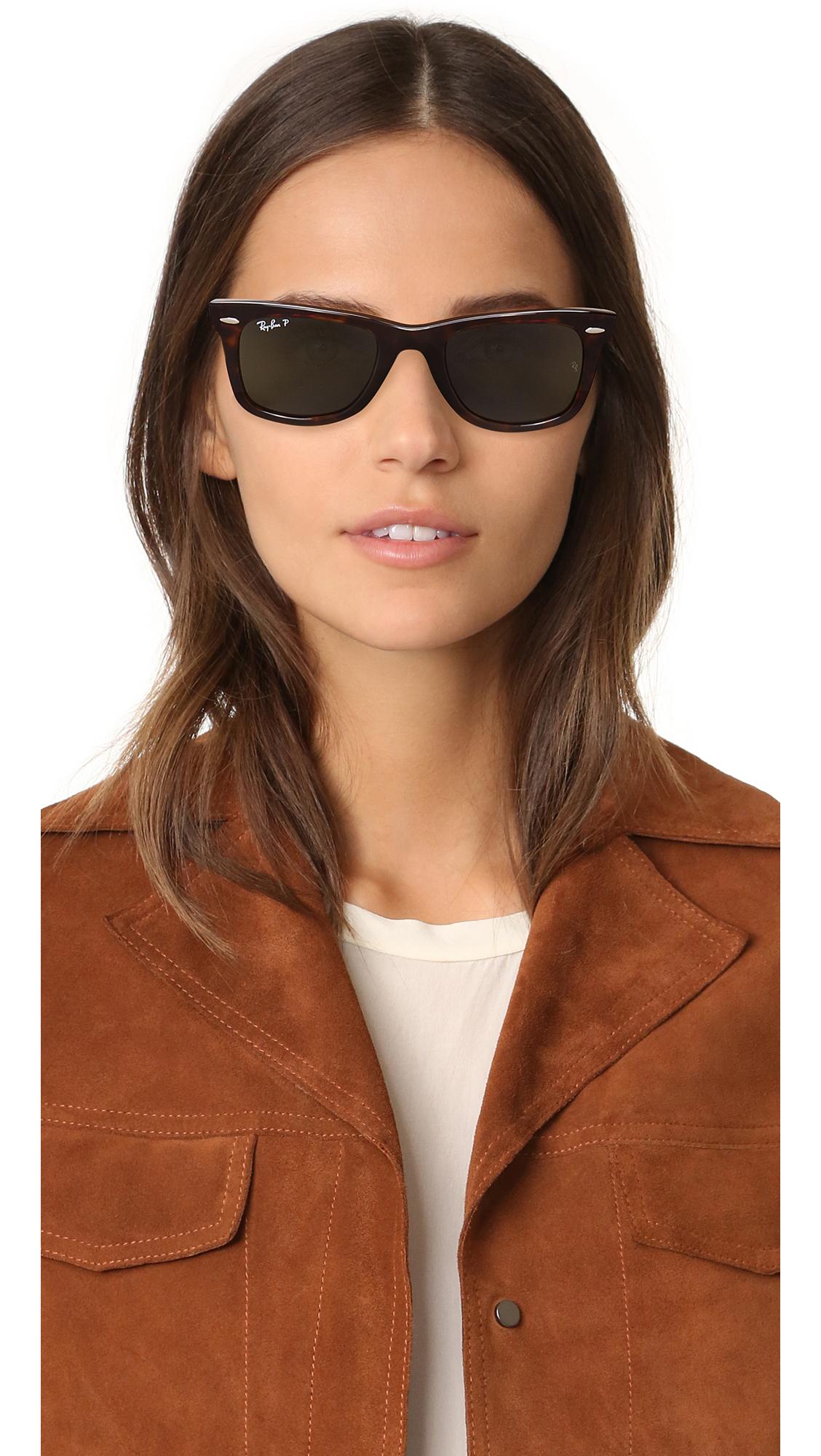 Ray Ban Rb2140 Wayfarer Polarized Sunglasses Lyst