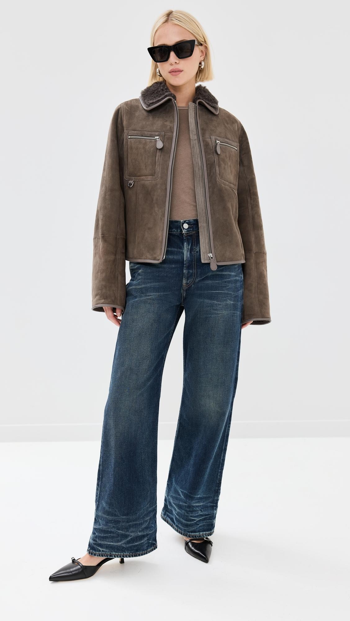 【関税込み】Saks Potts パープル Felix シアリングジャケット Purple Felix Shearling Jacket by Saks Potts on Sale