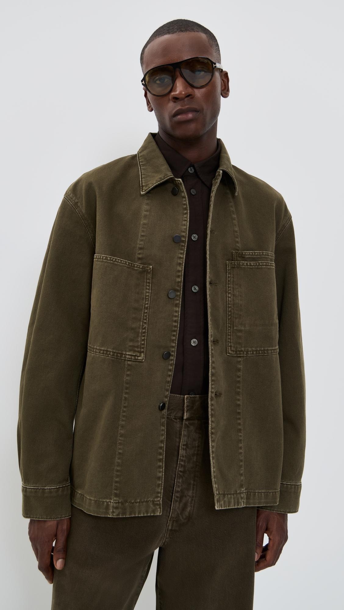 Lemaire Workwear Overshirt in Brown for Men | Lyst