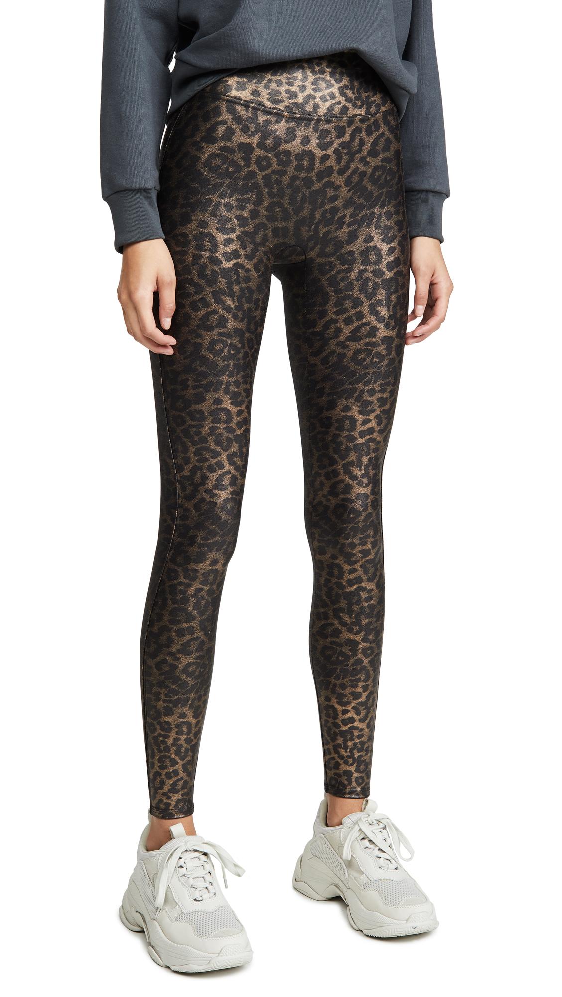 Spanx Leopard Shine Faux Leather 