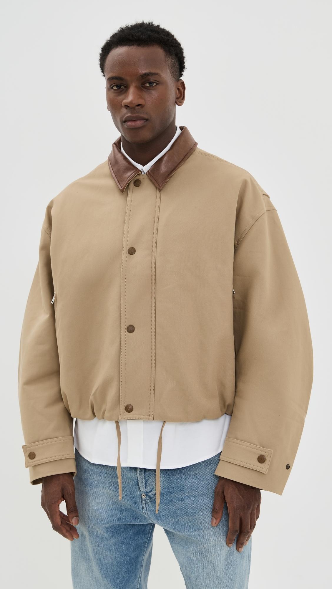 Acne Studios Opado Double Cotton Twill Jacket in Natural for Men