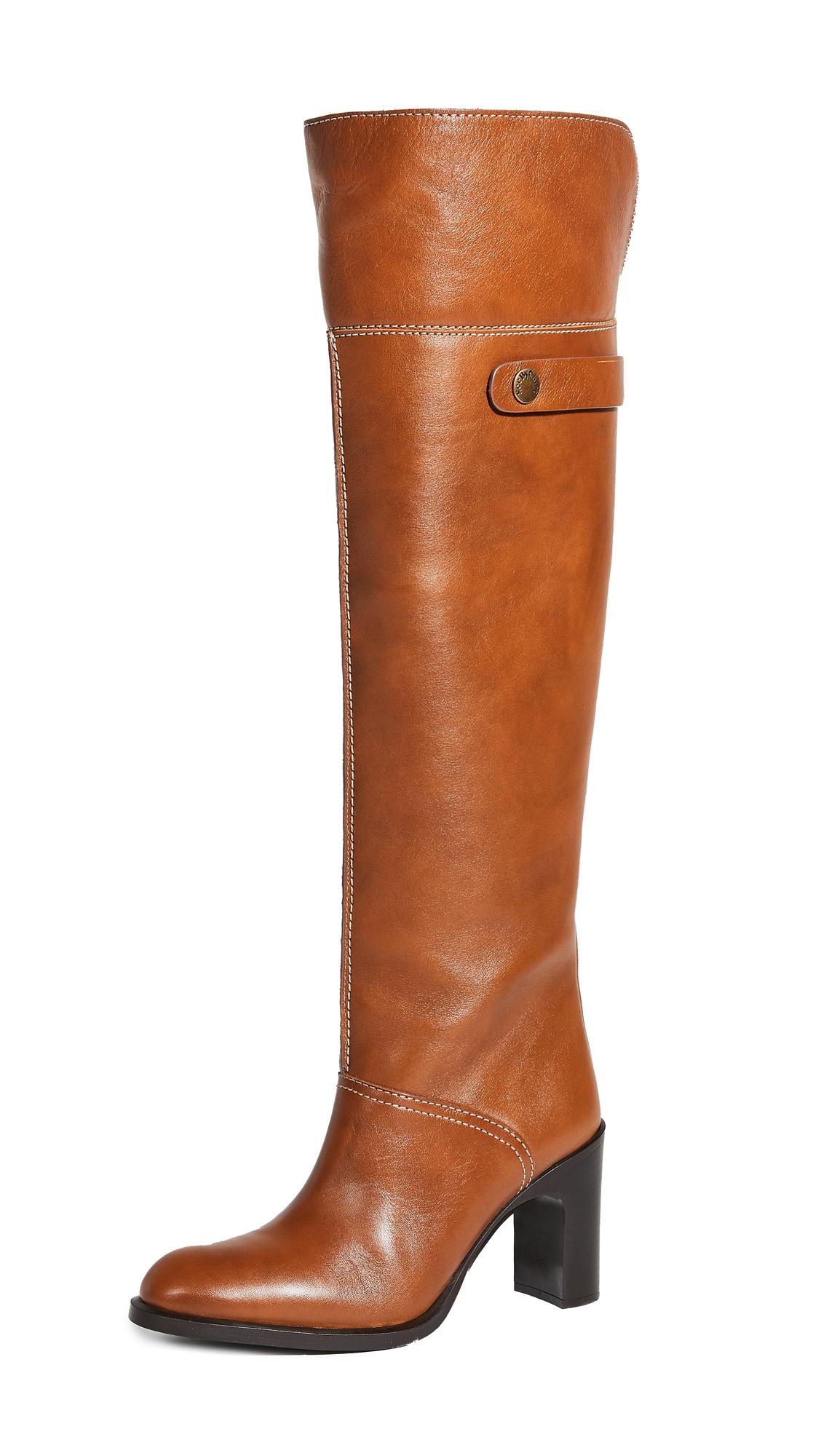 See By Chloé Annia Over The Knee Boots in Brown | Lyst
