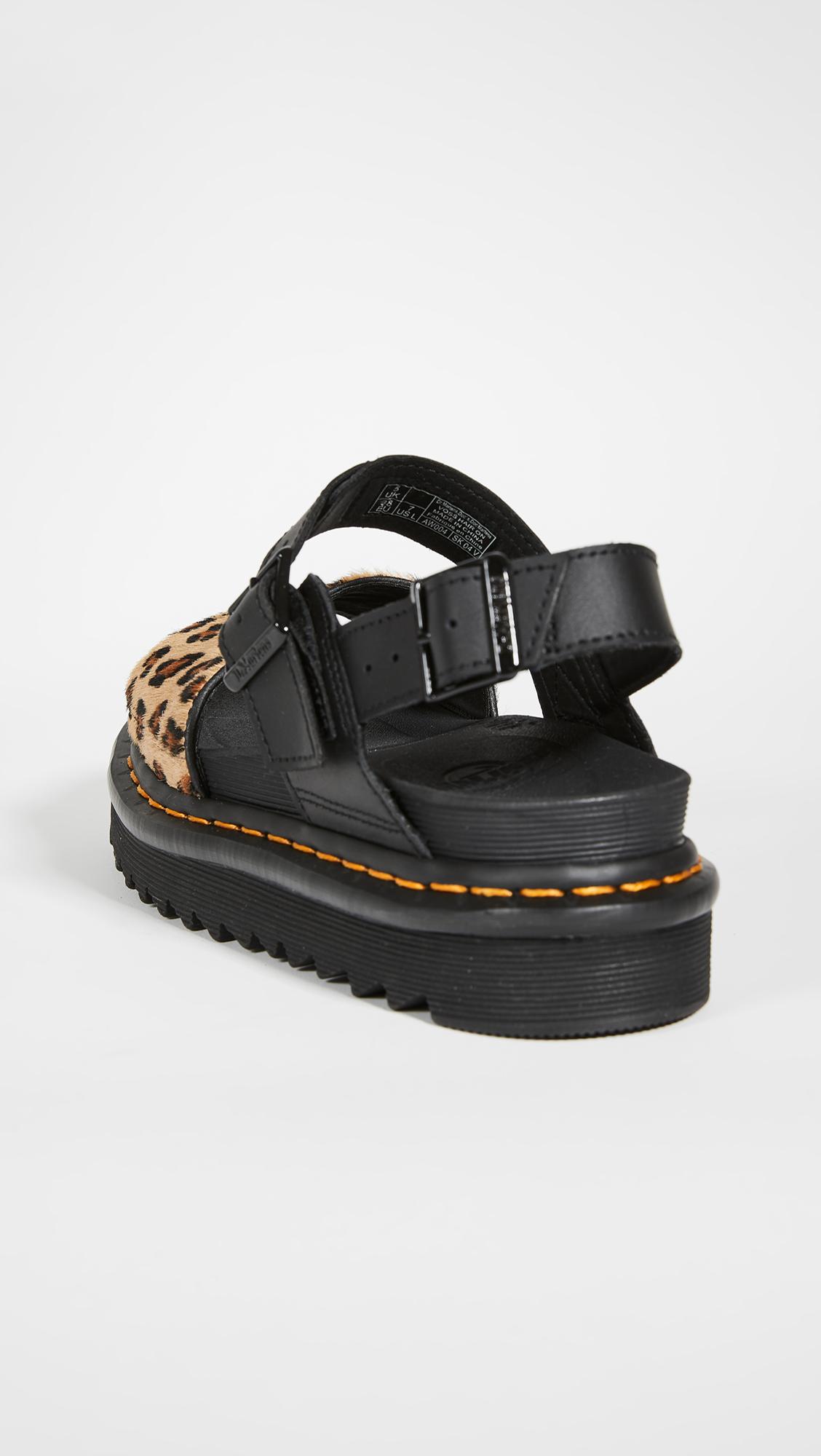 dr martens voss sandals leopard