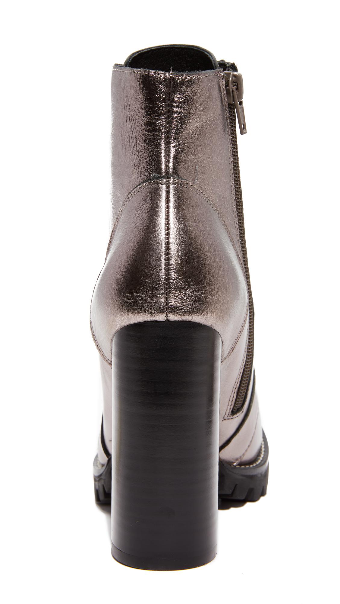 Jeffrey Campbell Leather Legion Lace Up High Heel Booties - Lyst