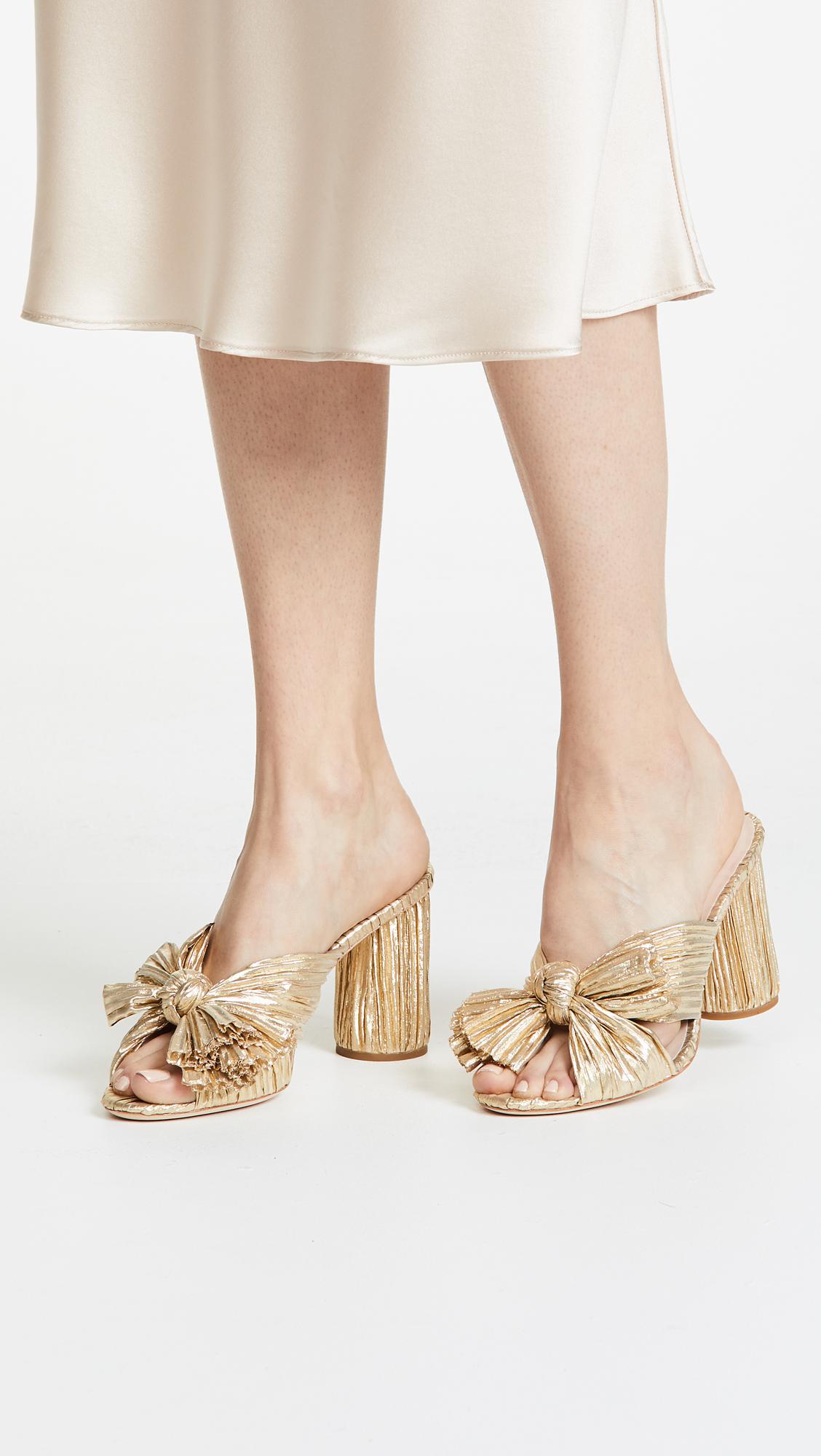 penny pleated knot mule