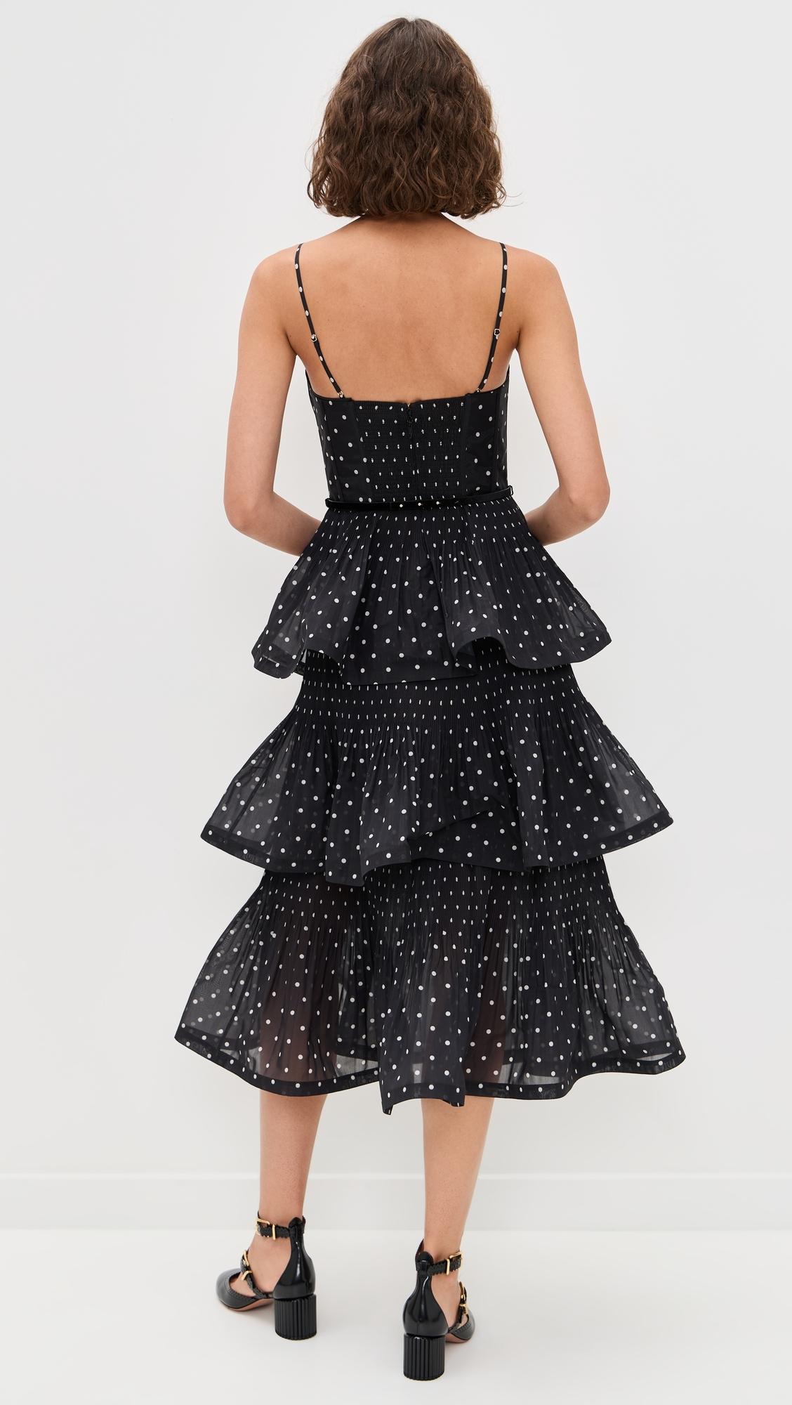 zimmermann black pleated dress Zimmermann Embroidered Mini Dress