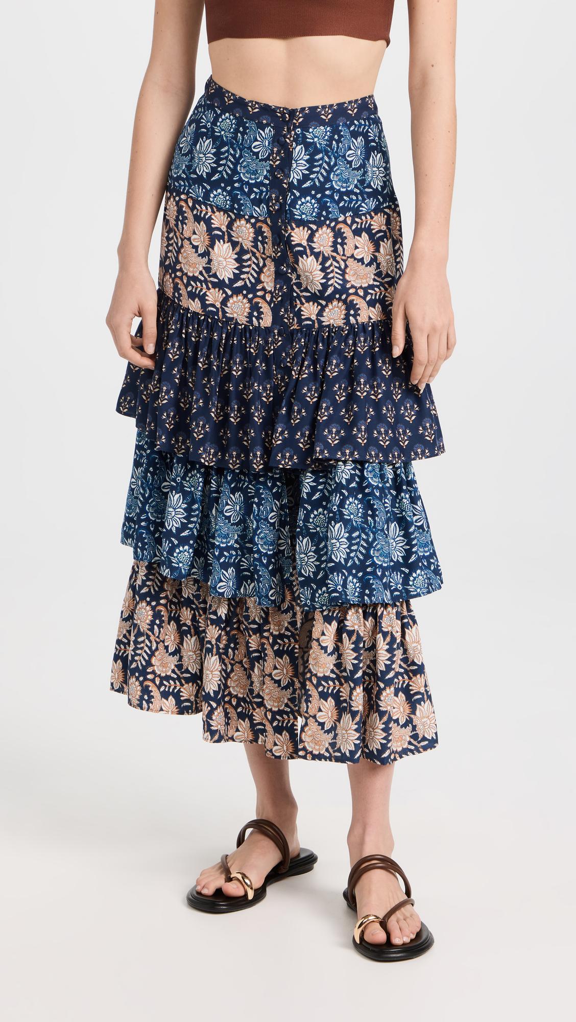 Figue Antoinette Skirt in Blue | Lyst