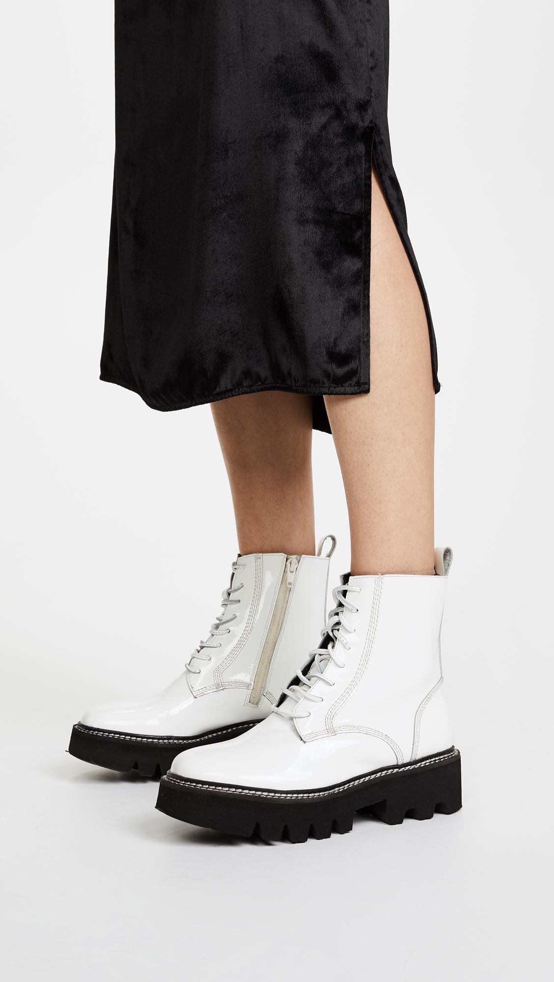 jeffrey campbell white combat boots