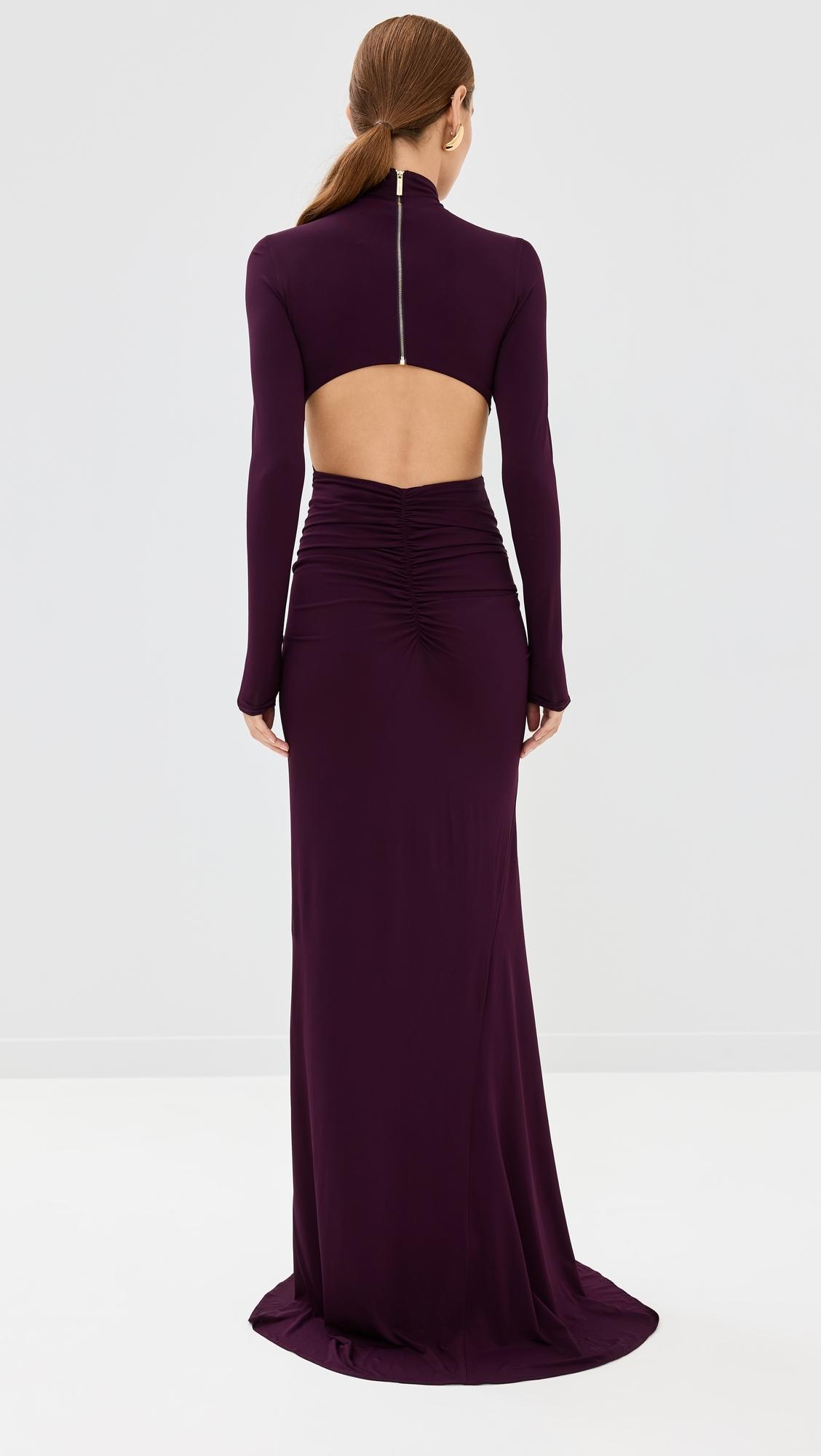 silvia tcherassi burgundy dress SILVIA TCHERASSI Aiko Maxi Dress by Silvia Tcherassi
