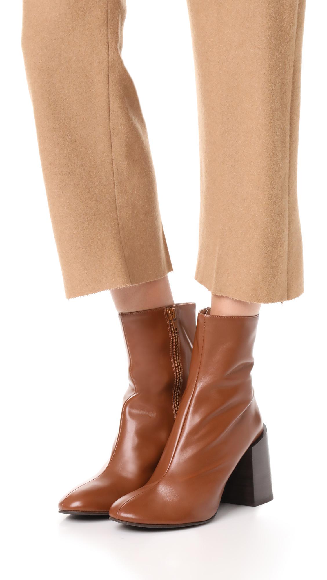 acne studios saul leather ankle boots