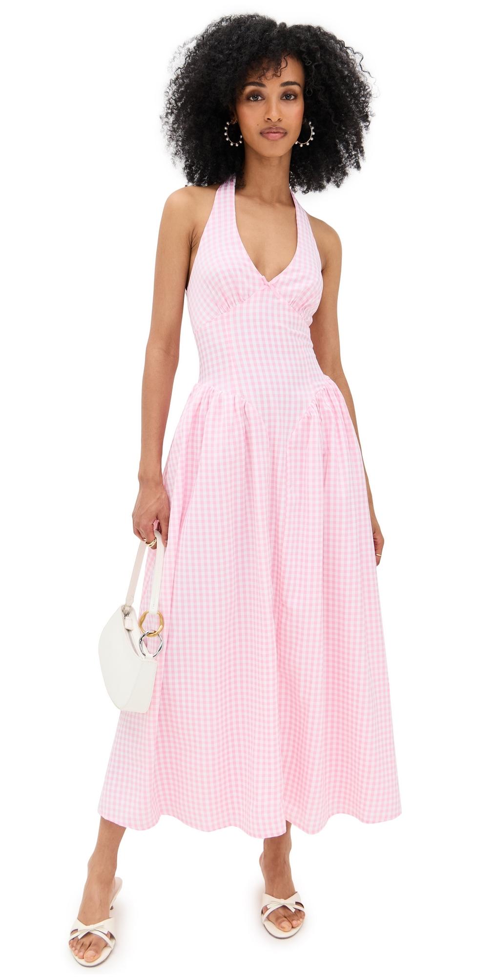 blue and green midi dress The Evette Baby Blue Midi Dress - All Dresses