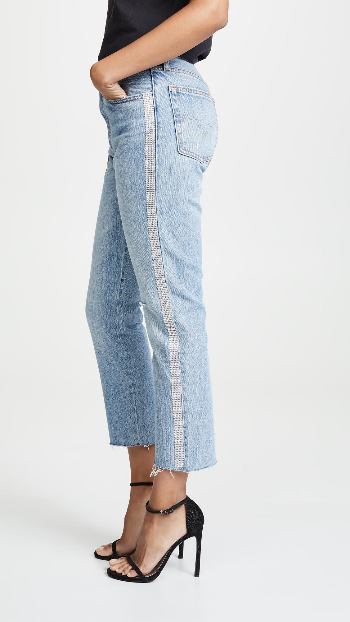 501 crop jeans blue levi's