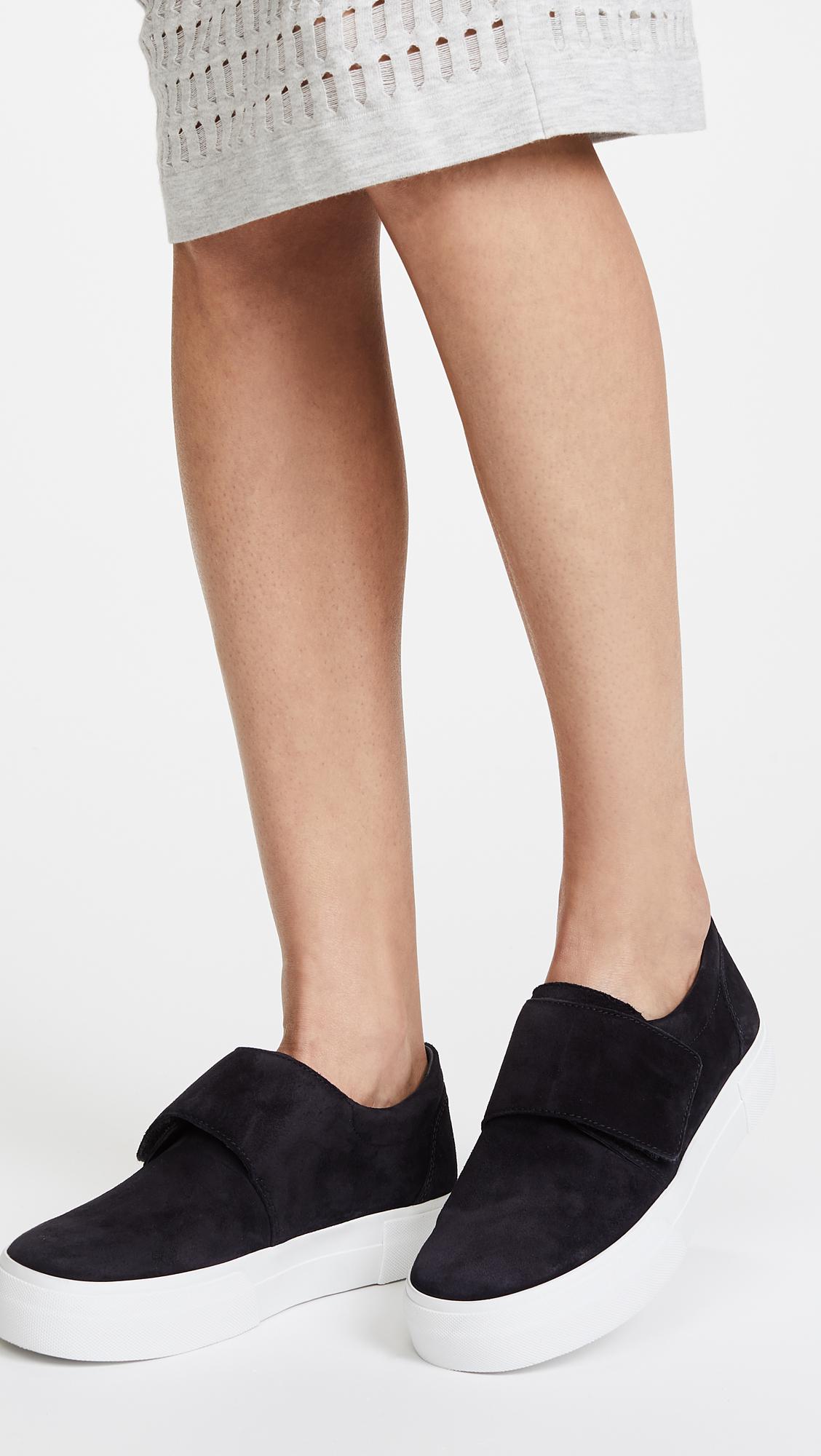 vince cage suede sneakers