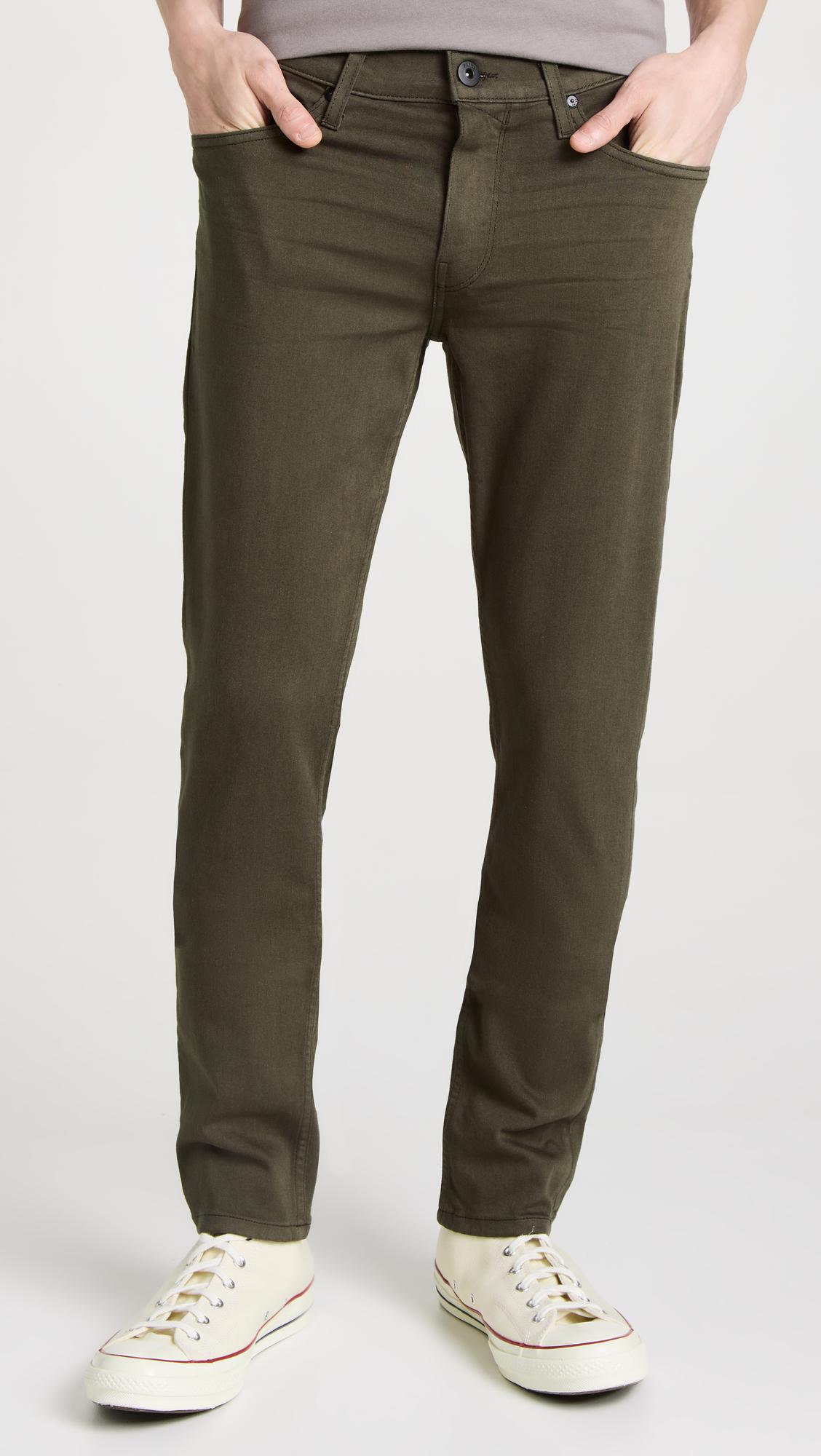 PAIGE Lennox River Moss Jeans in Green for Men | Lyst