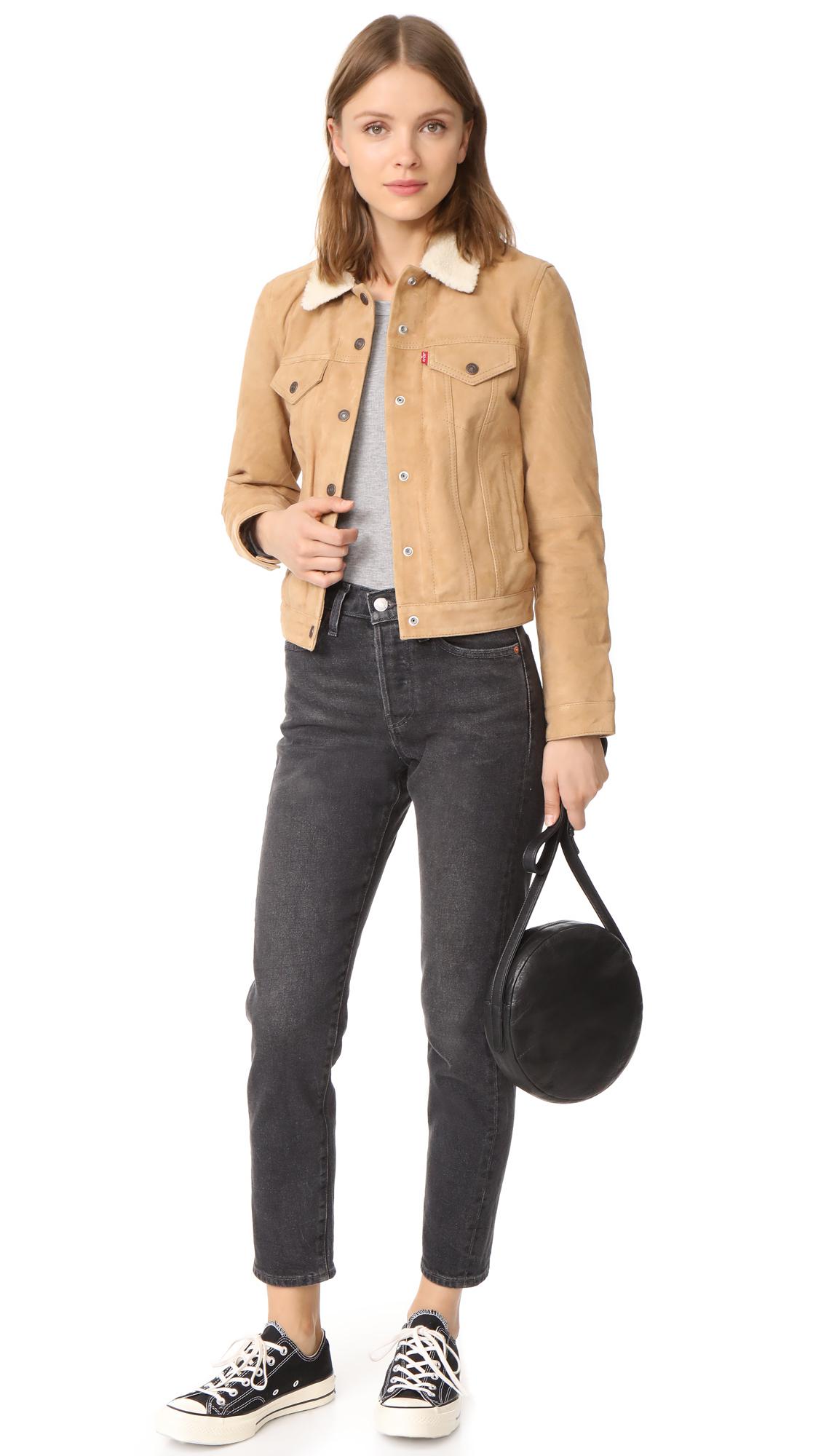 Levi's Suede Sherpa Trucker Jacket 