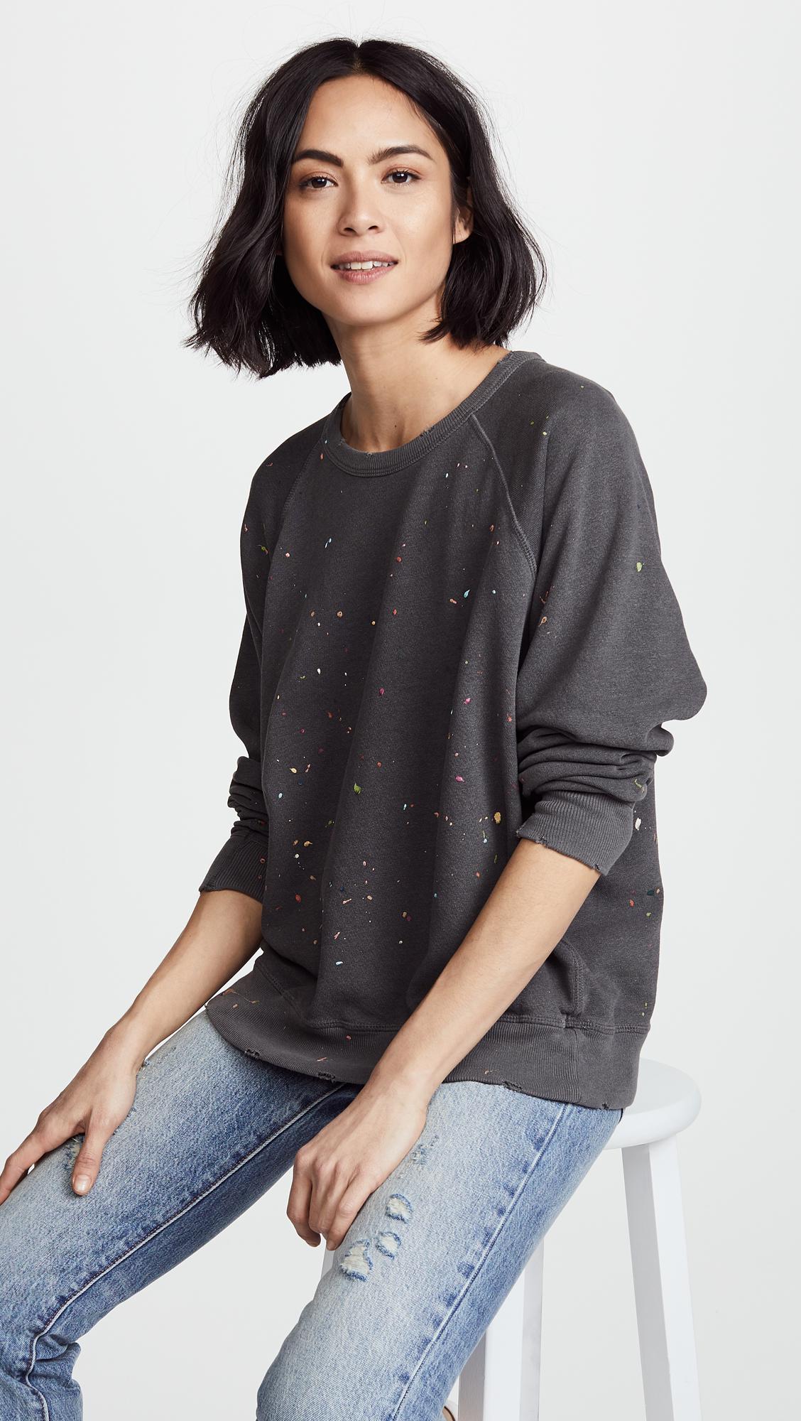 the great college sweatshirt washed black