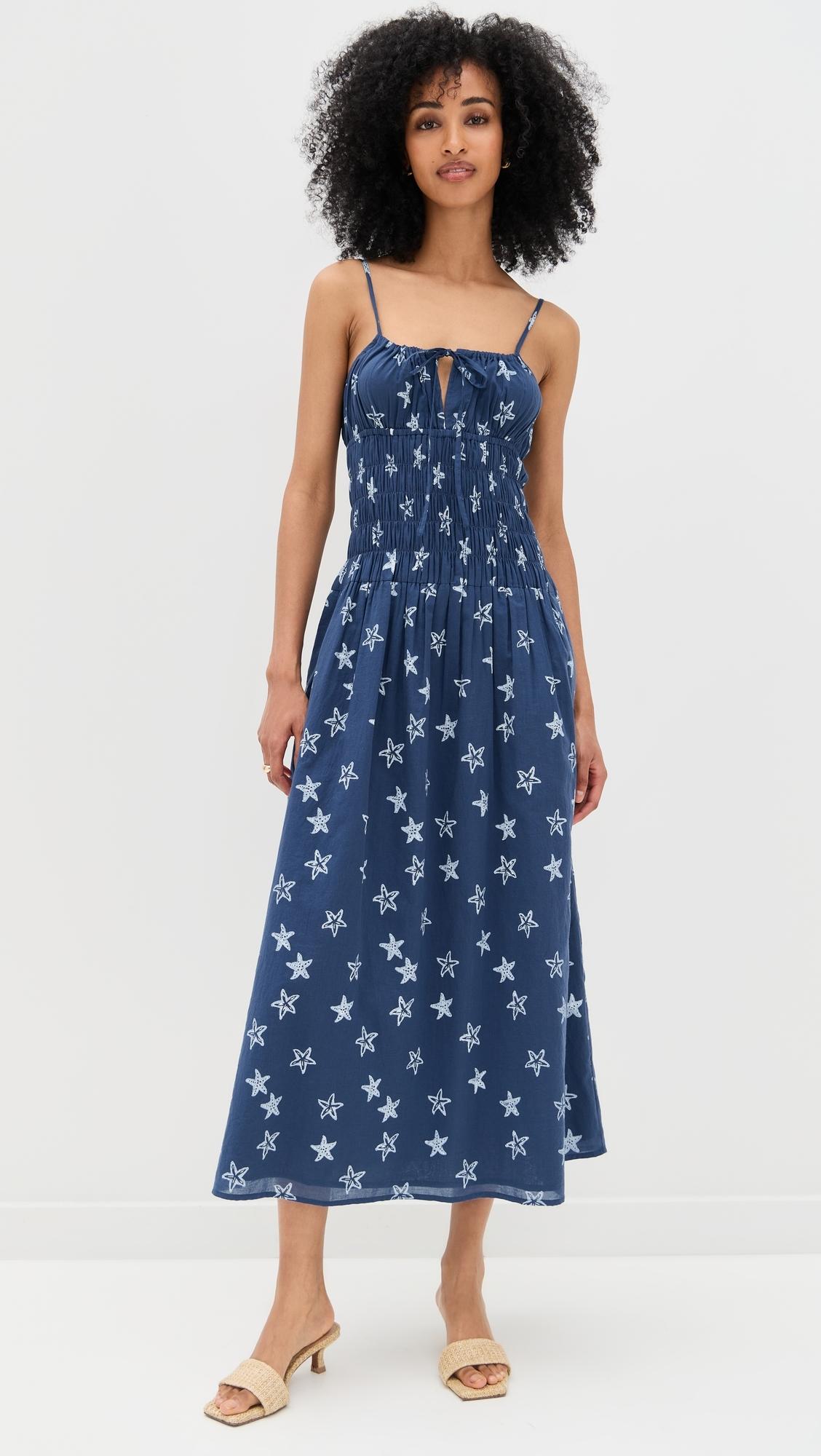 ciao lucia blue silk dress Isol Bleu Silk Dress
