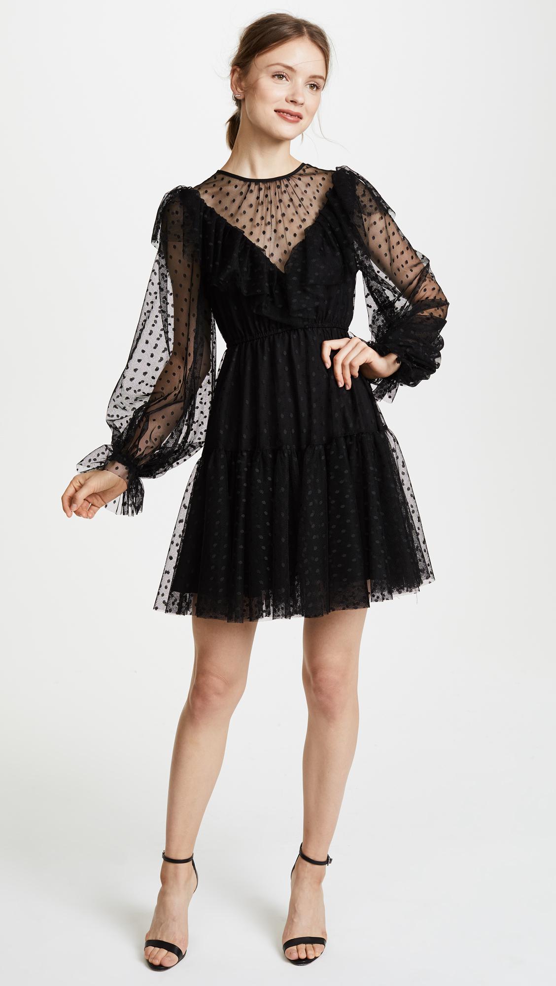 black tulle dress