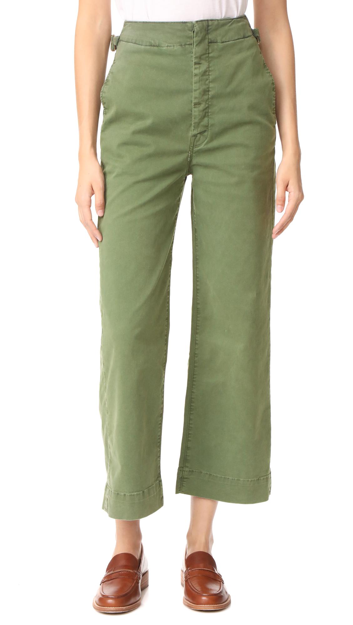 Lyst Mother The Cinch Greaser Pants in Green