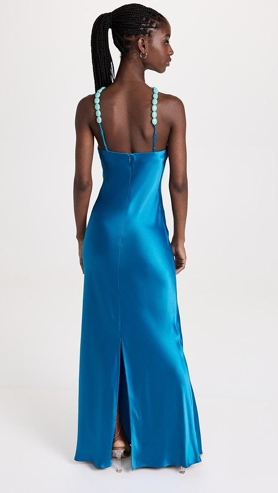 cadence dress island blue Staud Cadence Dress Island Blue by Staud