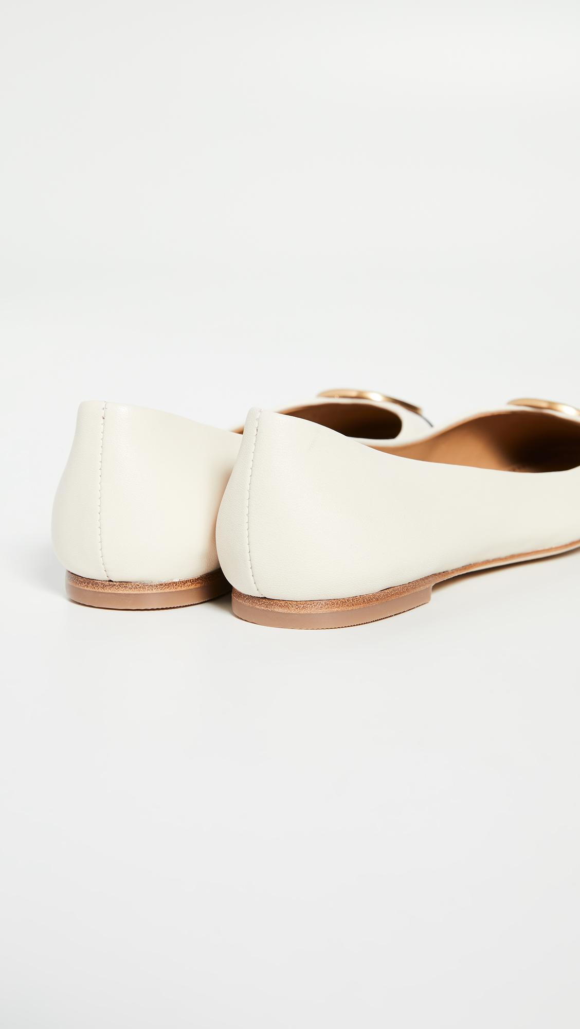 chelsea cap toe ballet flat tory burch