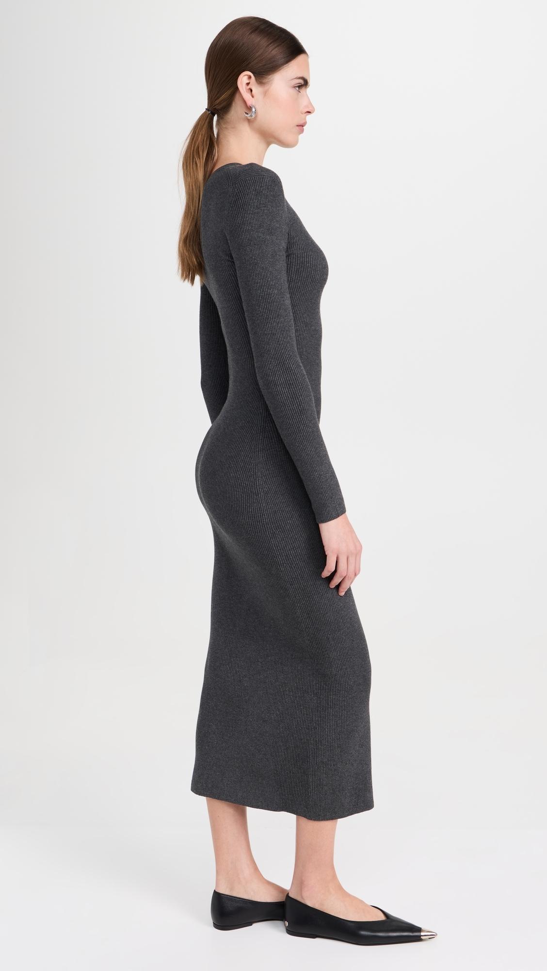 knee length dresses for ladies Ethereal Leaf-Embroidered Sheath Dress
