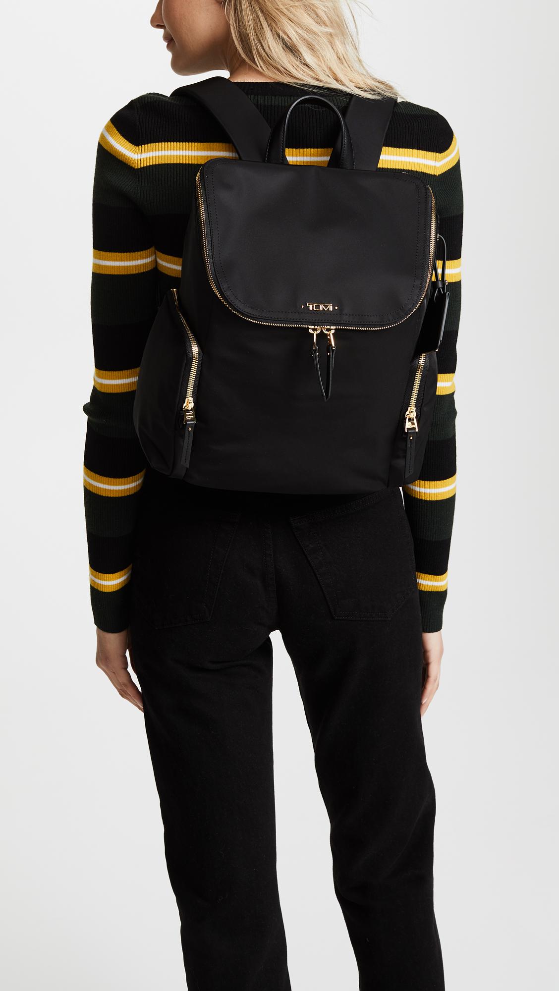 Tumi voyageur lexa zip flap backpack top