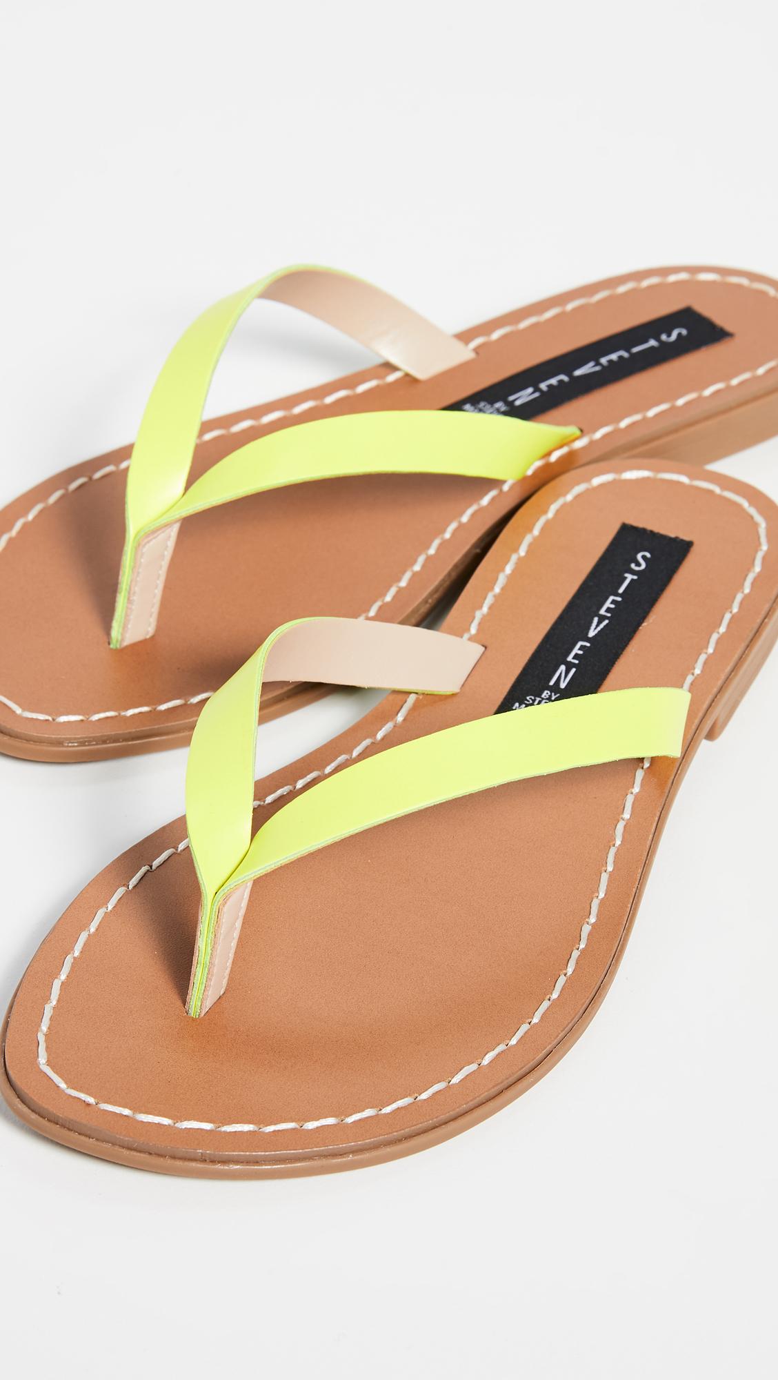 steve madden heeled flip flops