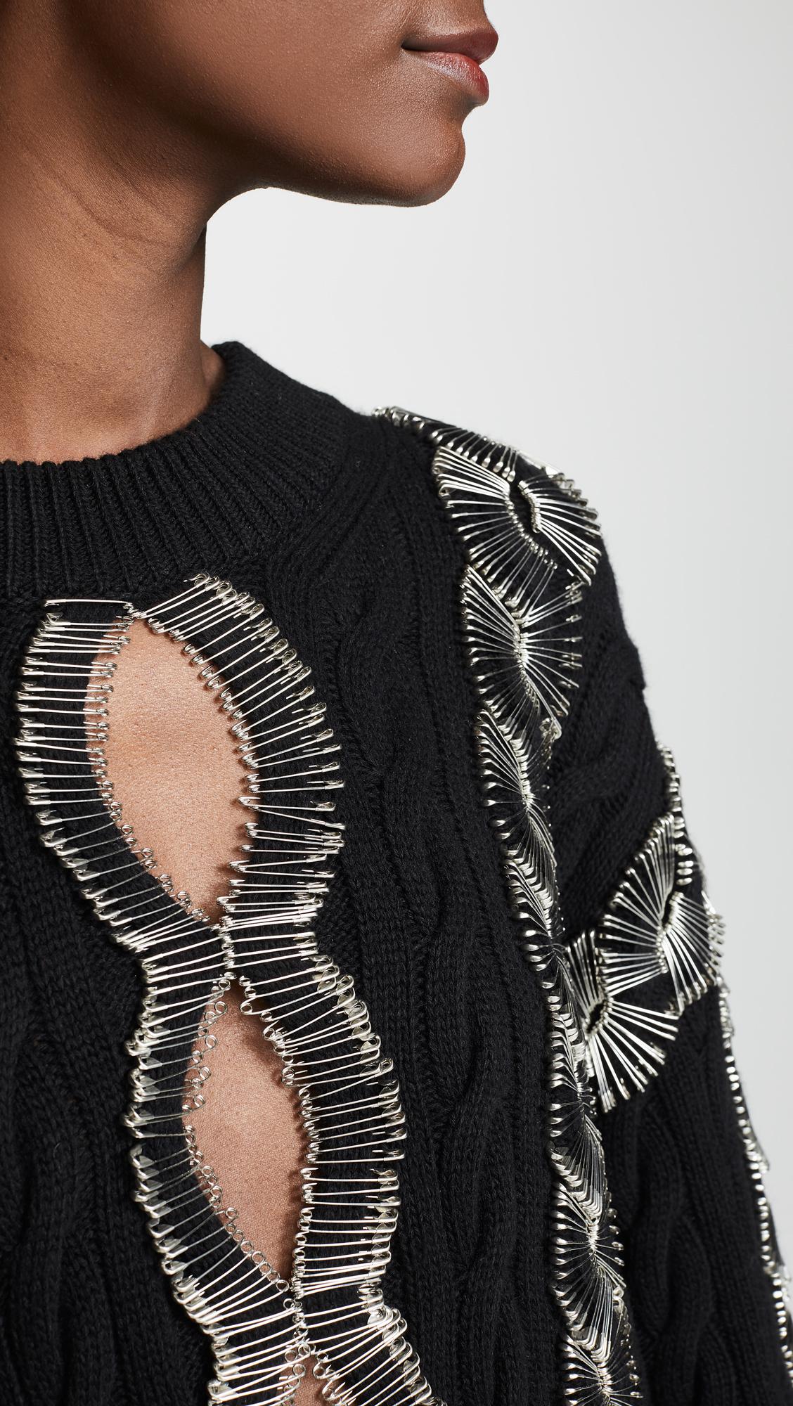 トップス ALEXANDER WANG safety pin design shirt ALEXANDER WANG safety pin design shirt