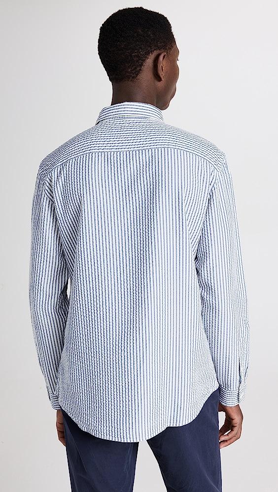 交換無料！ 【LIDNM】Seersucker Stripe Shirt シャツ - nandis.com.br