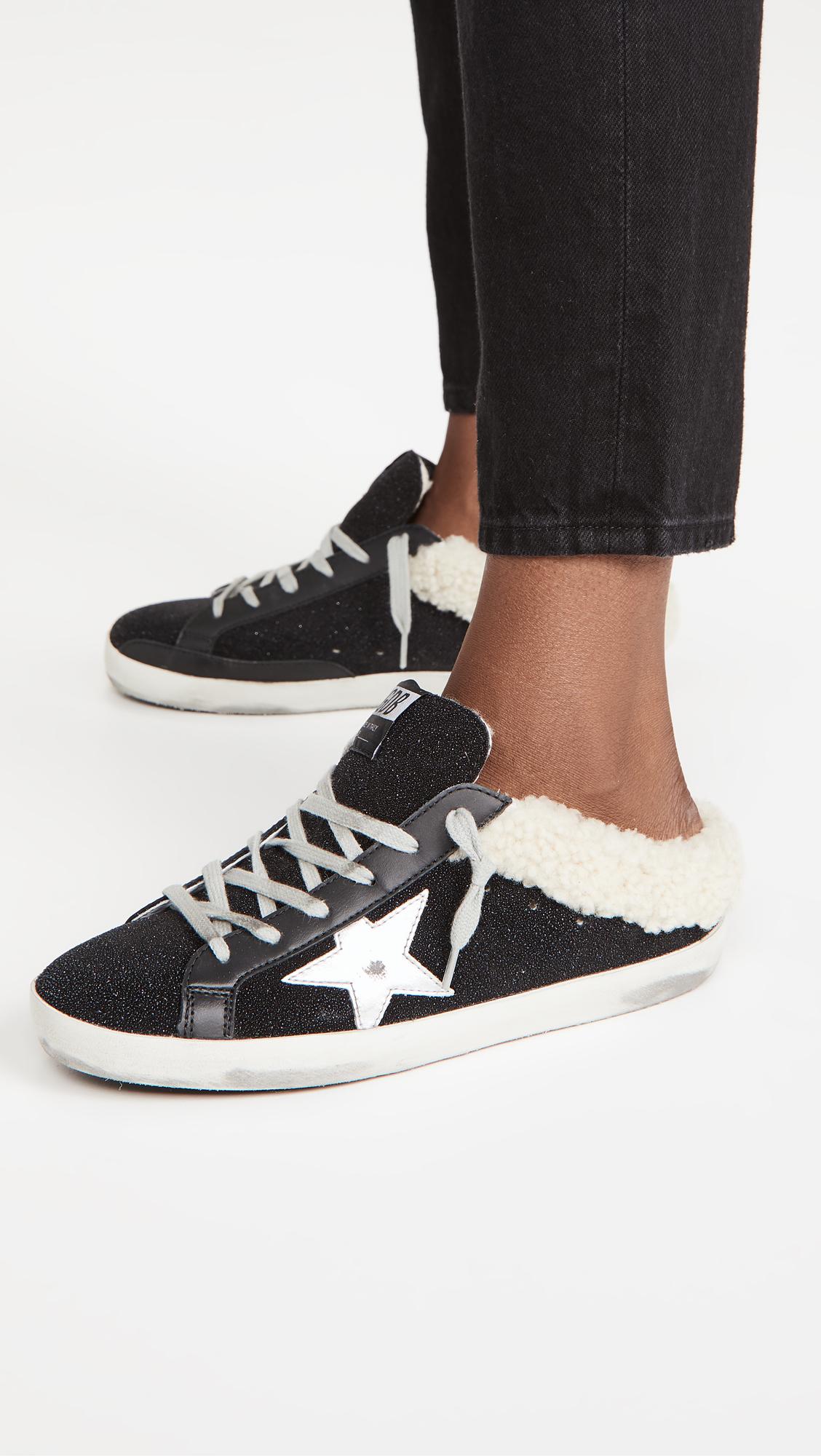 sabot shearling sneakers