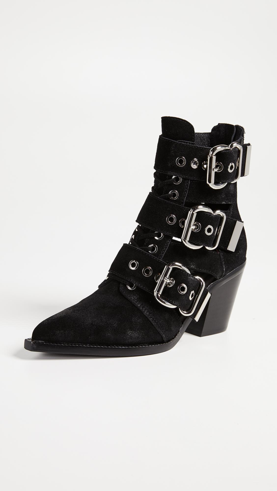 Jeffrey Campbell Caceres Buckle Booties in Black Lyst Canada