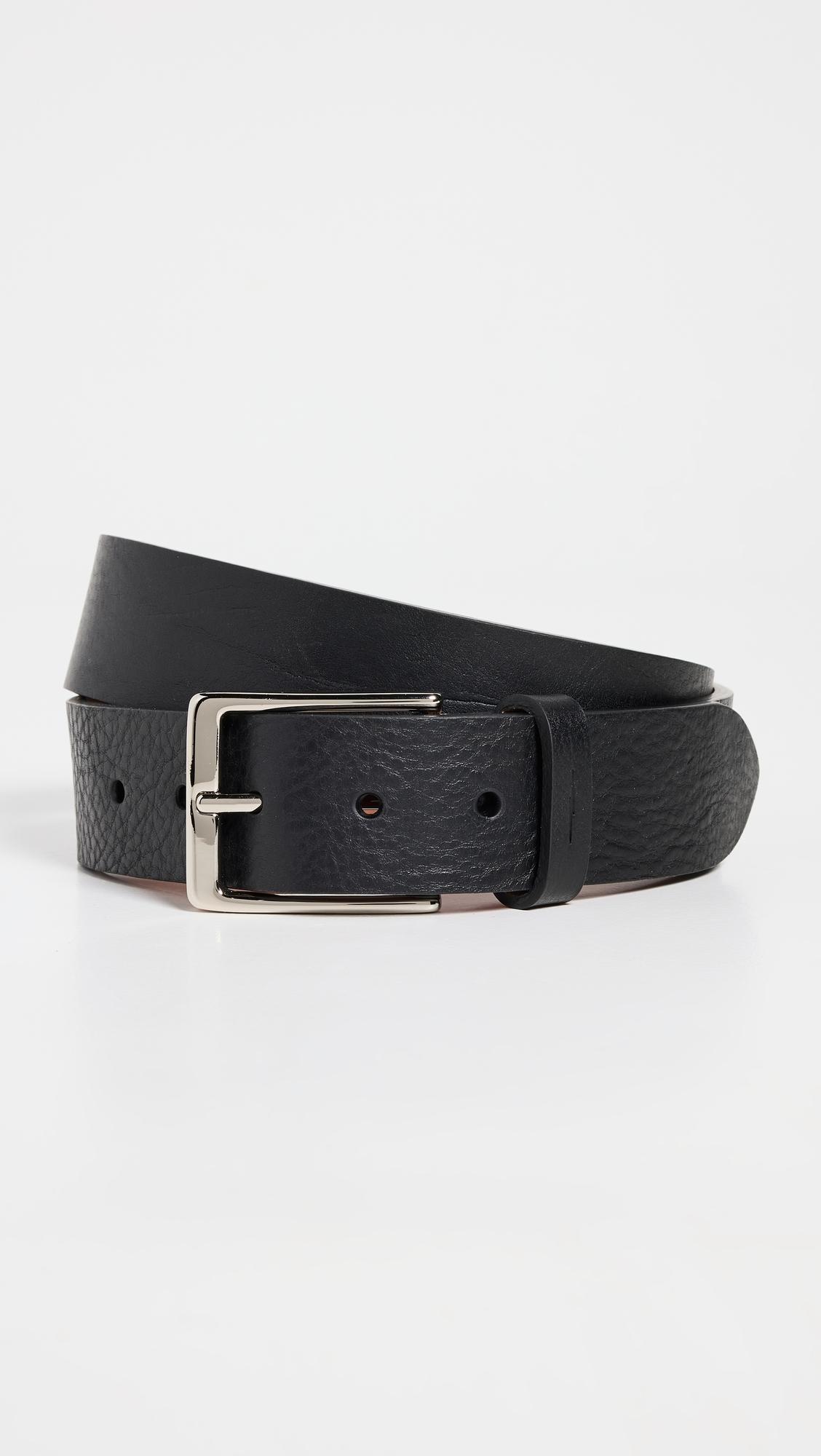 Shinola Lightning Bolt Keeper Leather Belt in Black for Men Lyst