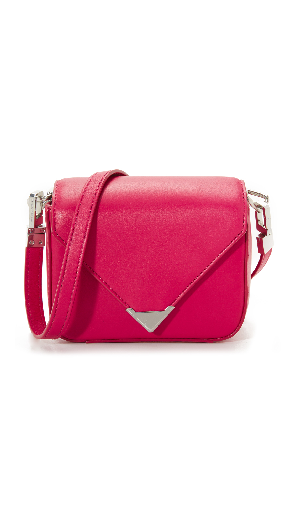 Alexander wang Mini Prisma Envelope Leather Cross-Body Bag in Pink ...