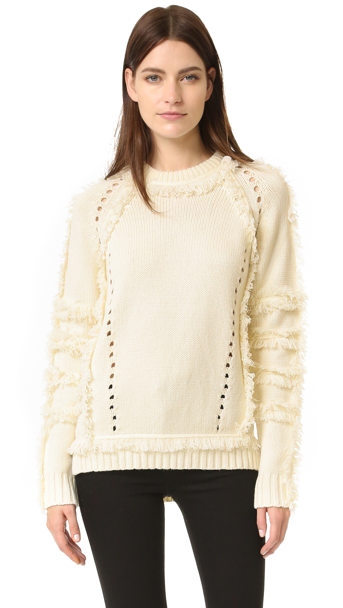 Belstaff Wool Karli Sweater in Ivory (White) - Lyst