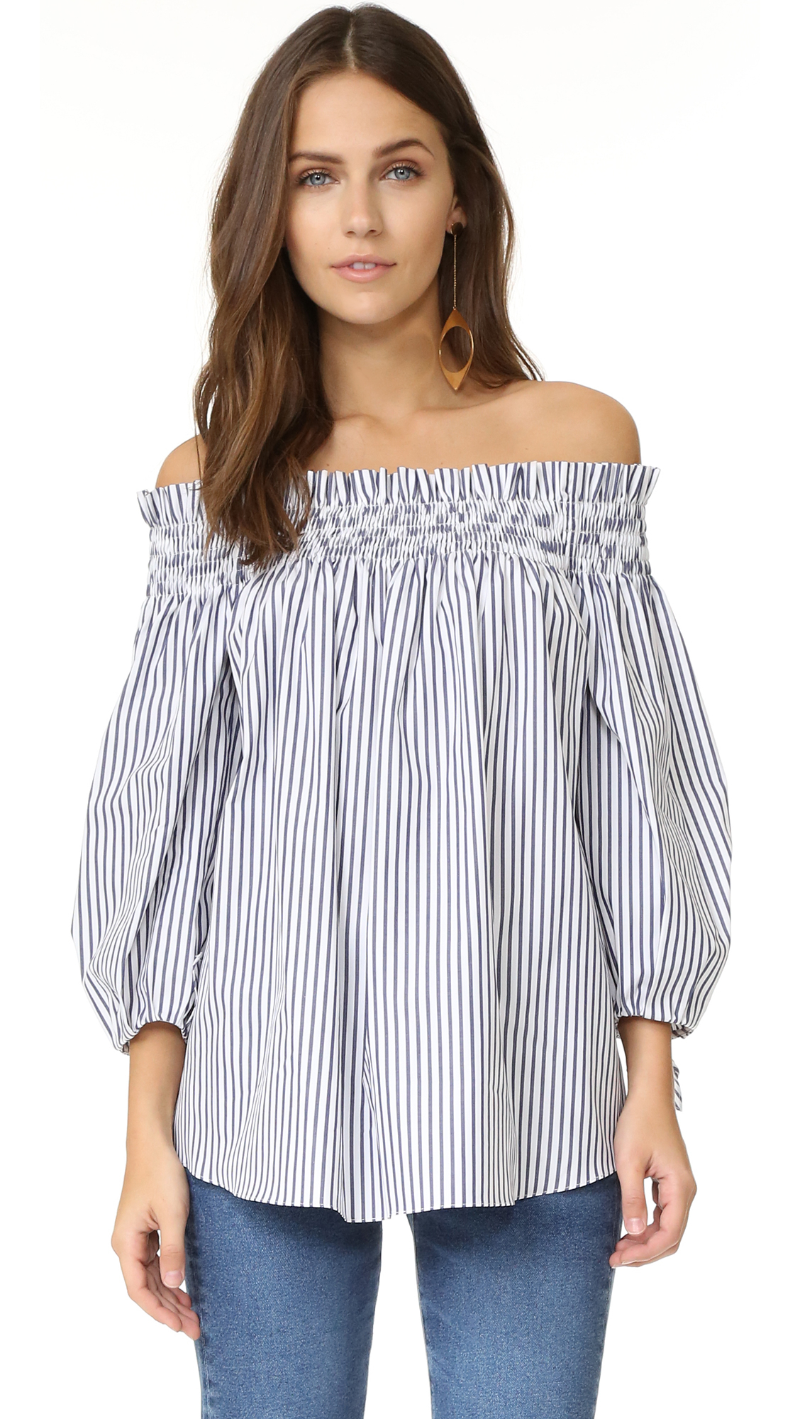 Caroline constas Lou Off The Shoulder Blouse | Lyst