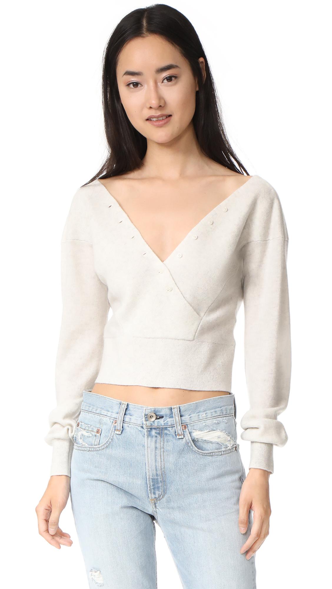 club monaco white sweater