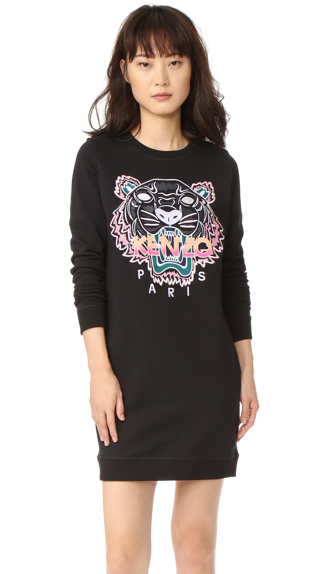 kenzo tiger sweatshirt dress