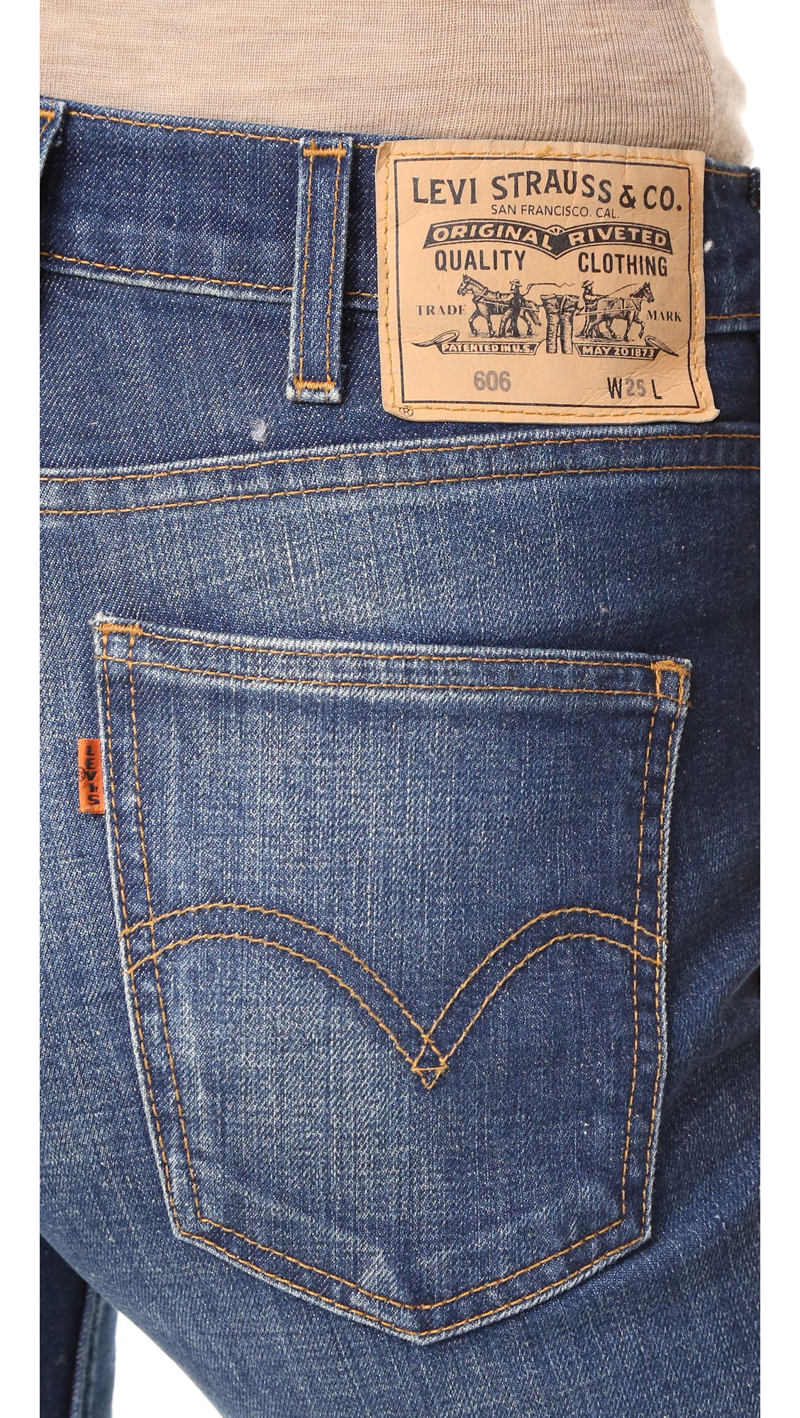 Levi's Denim Vintage Clothing 1969 606 Customized Jeans in Blue - Lyst